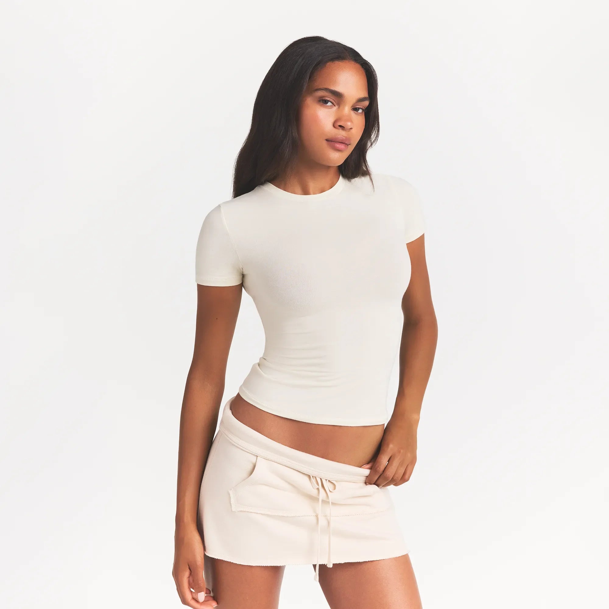 COTTON JERSEY T-SHIRT | BONE