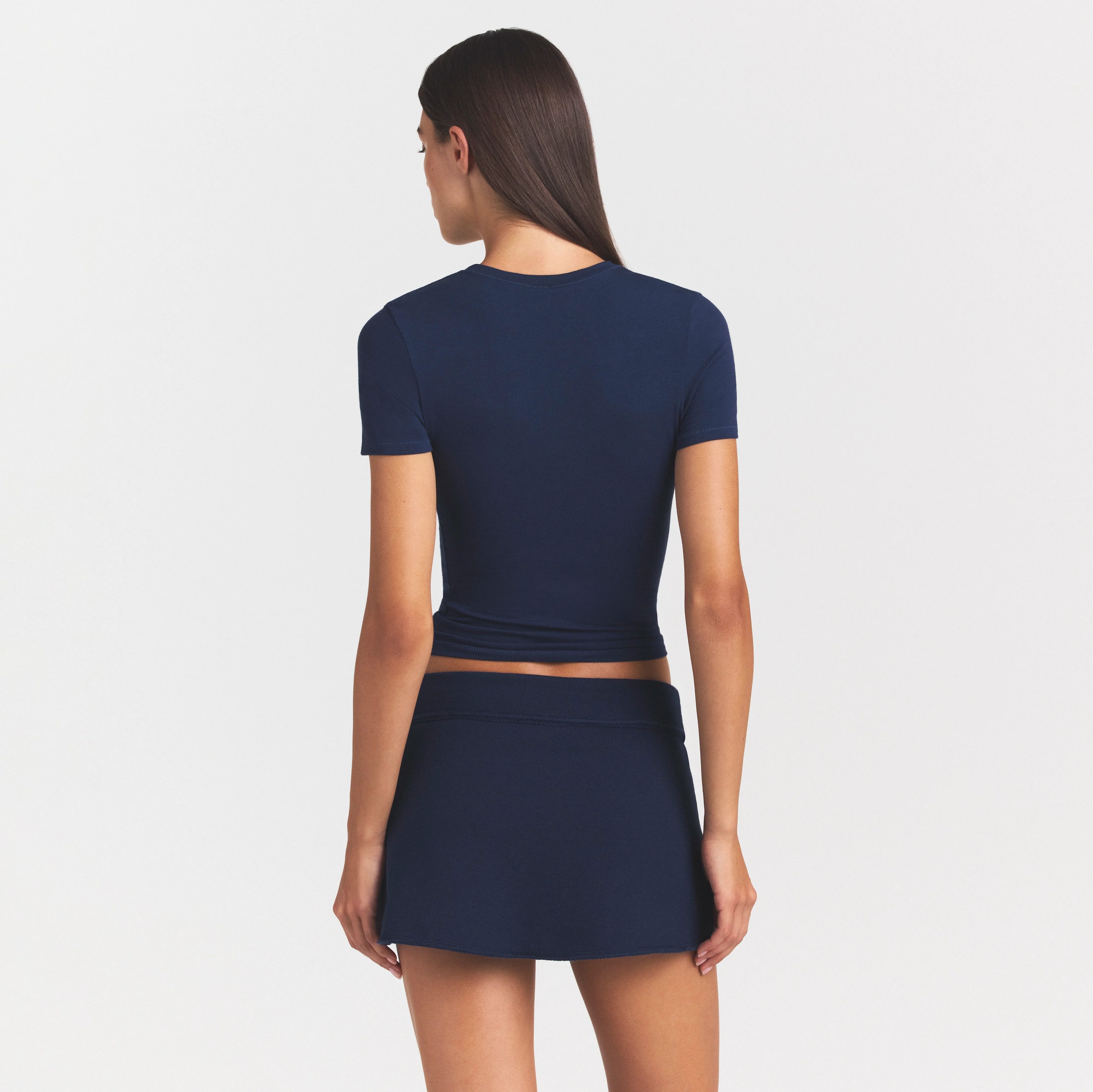 COTTON JERSEY T-SHIRT | NAVY