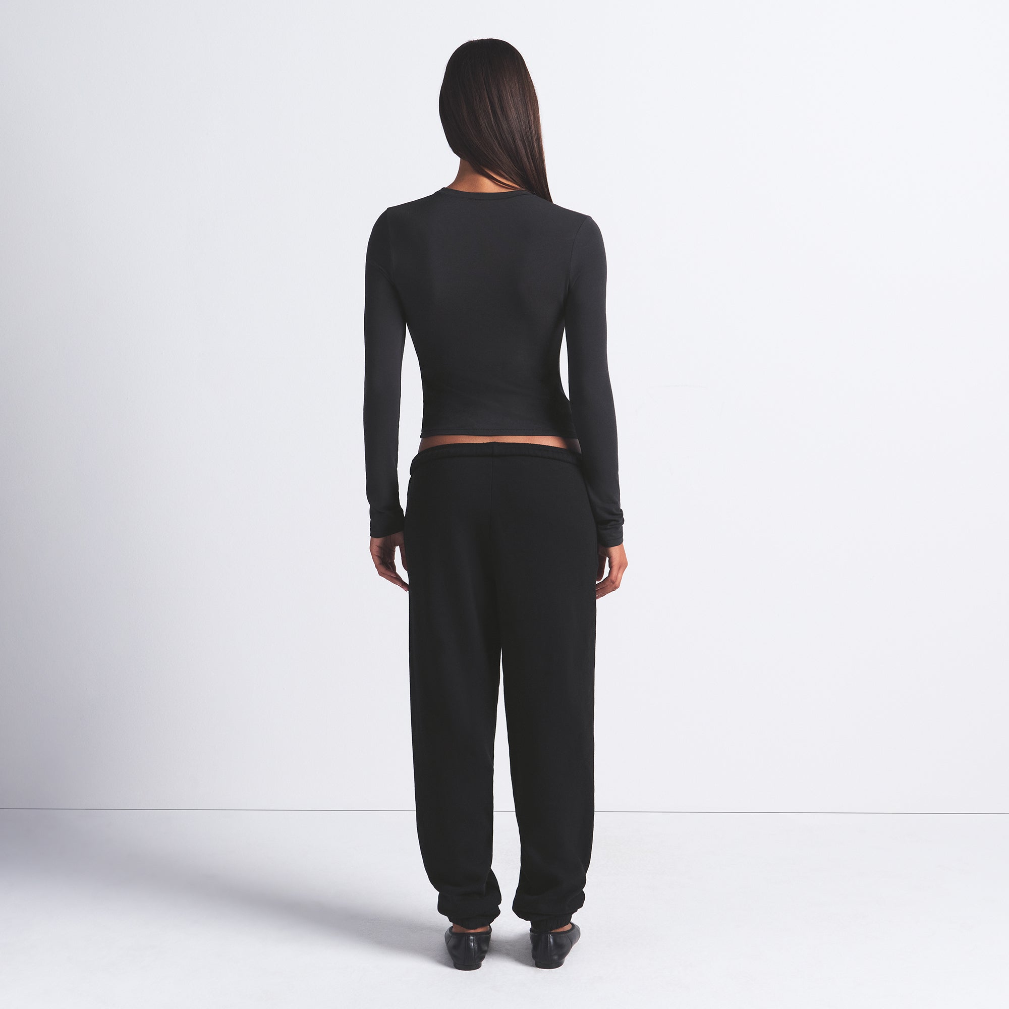 COTTON JERSEY LONG SLEEVE T-SHIRT | SOOT