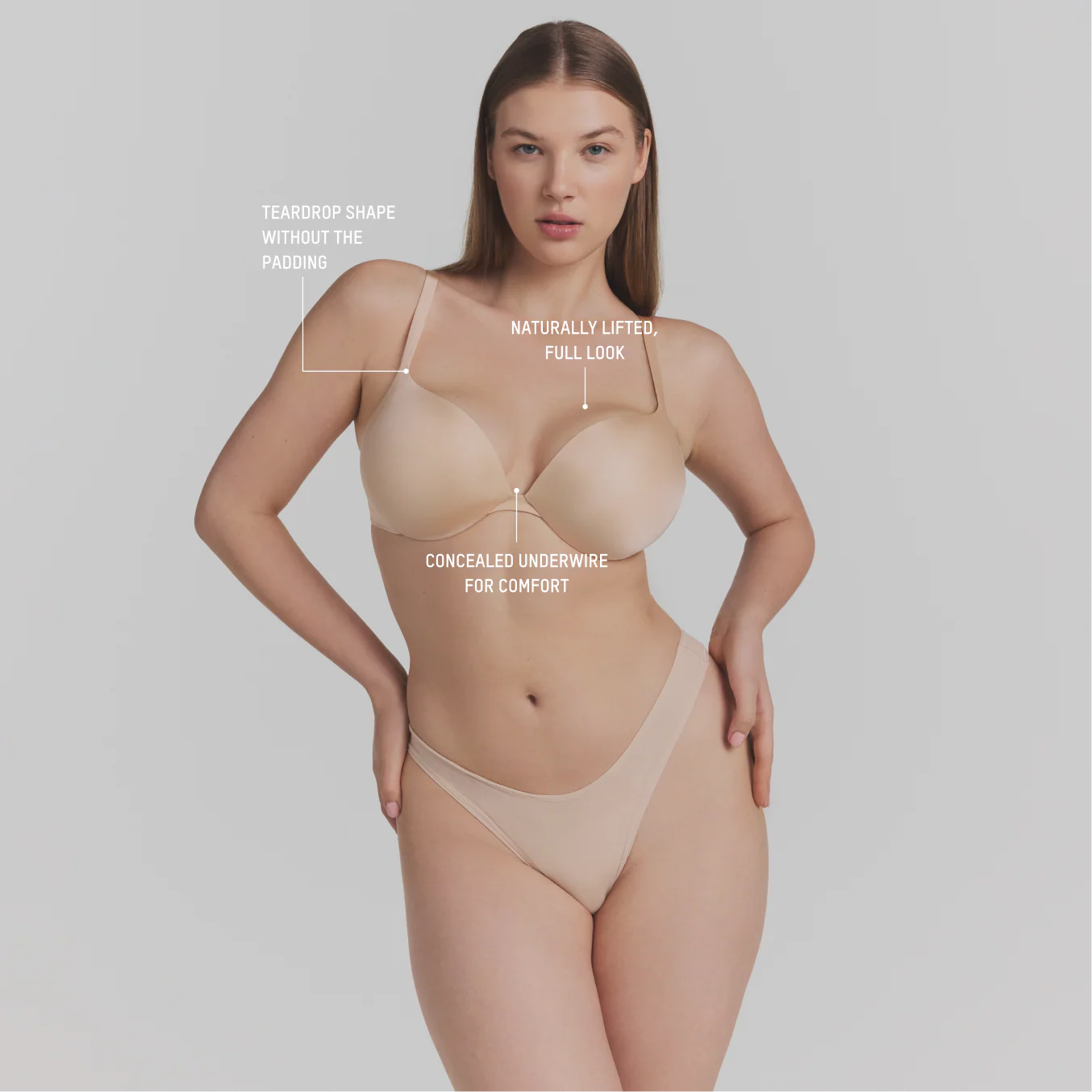 SKIMS ULTIMATE TEARDROP T-SHIRT BRA | SAND