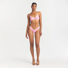 FITS EVERYBODY LACE UNLINED SCOOP BRA | BUBBLE GUM TONAL