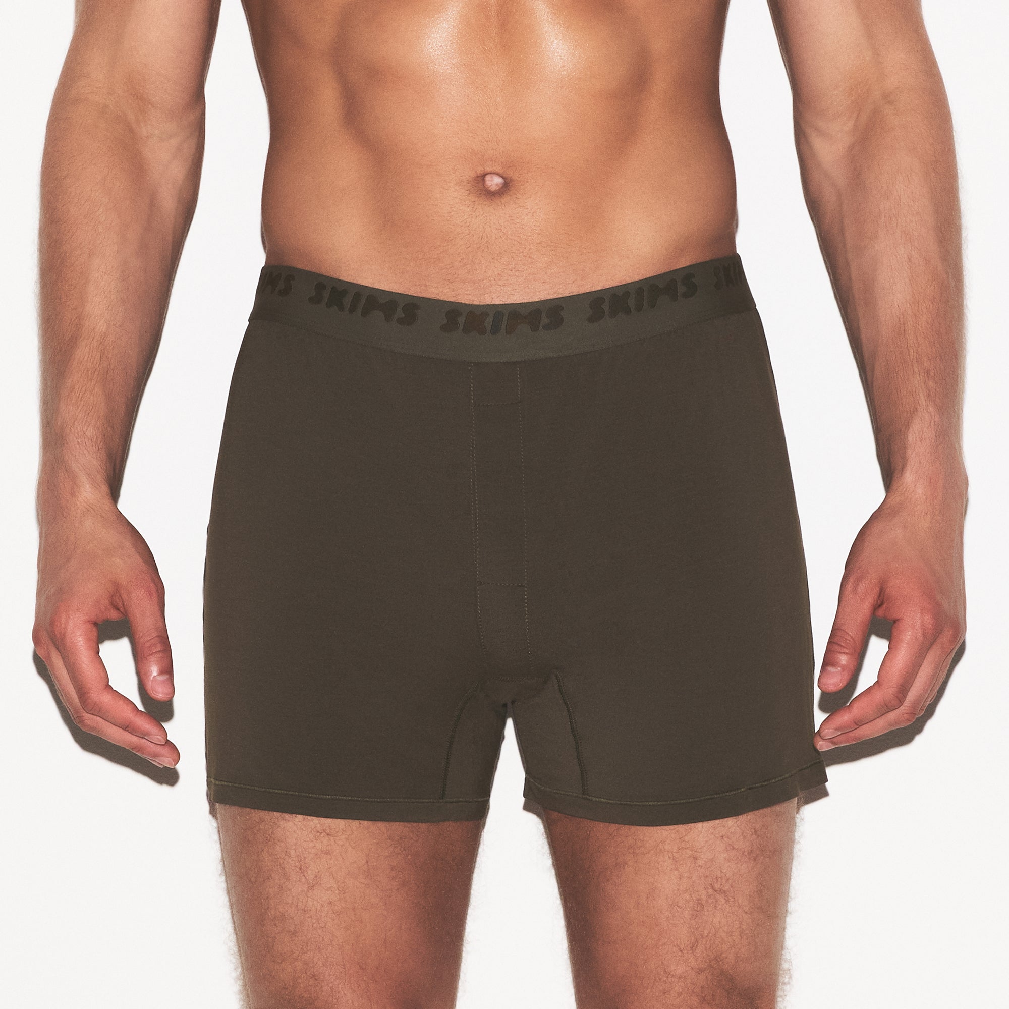 SKIMS STRETCH MENS KNIT BOXER | LODEN