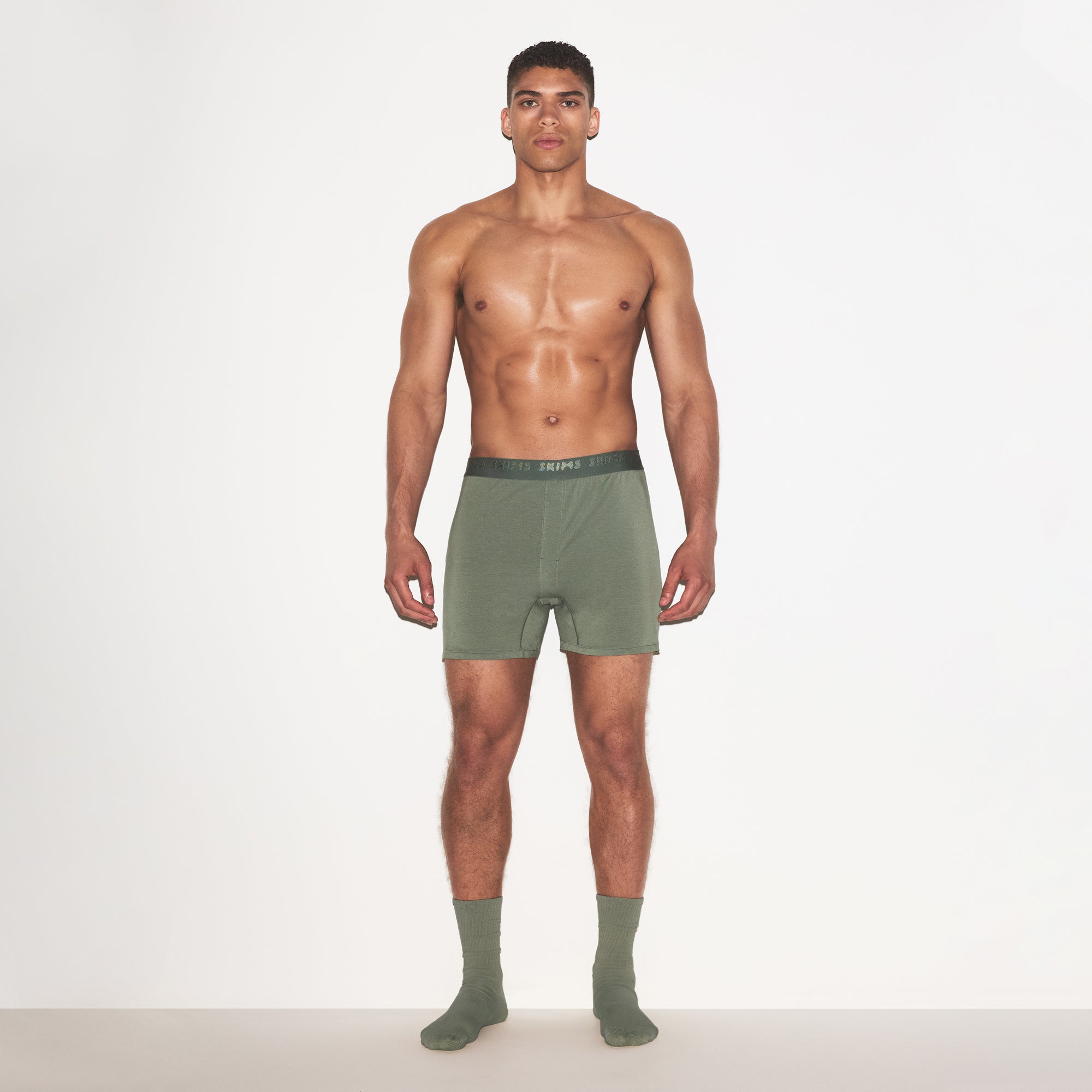 SKIMS STRETCH MENS KNIT BOXER | LAUREL
