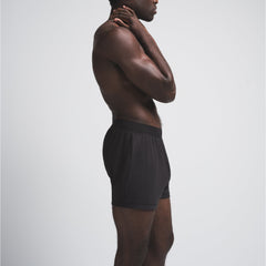 SKIMS COTTON MENS KNIT BOXER | ONYX