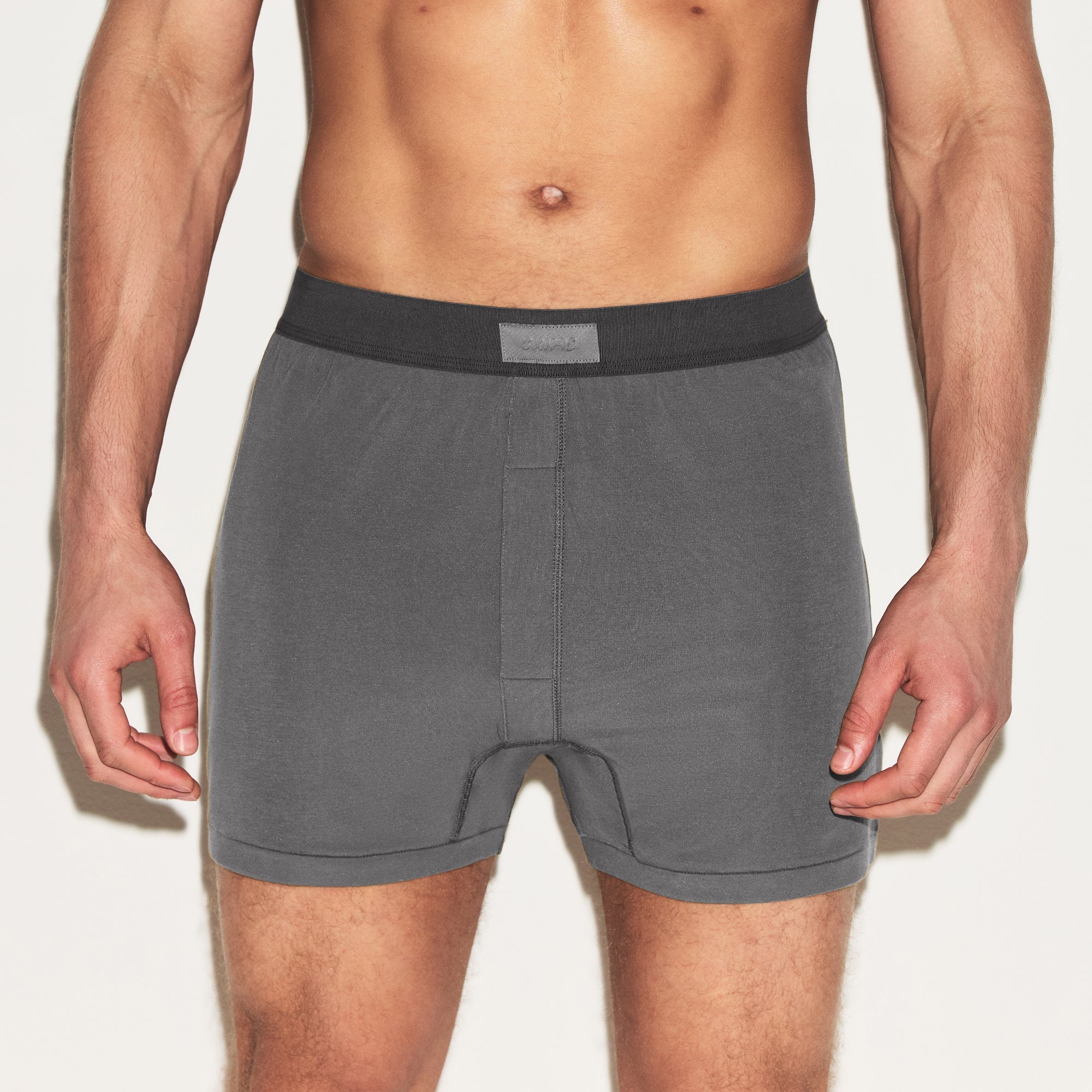 SKIMS COTTON MENS KNIT BOXER 3-PACK | HEATHER MULTI