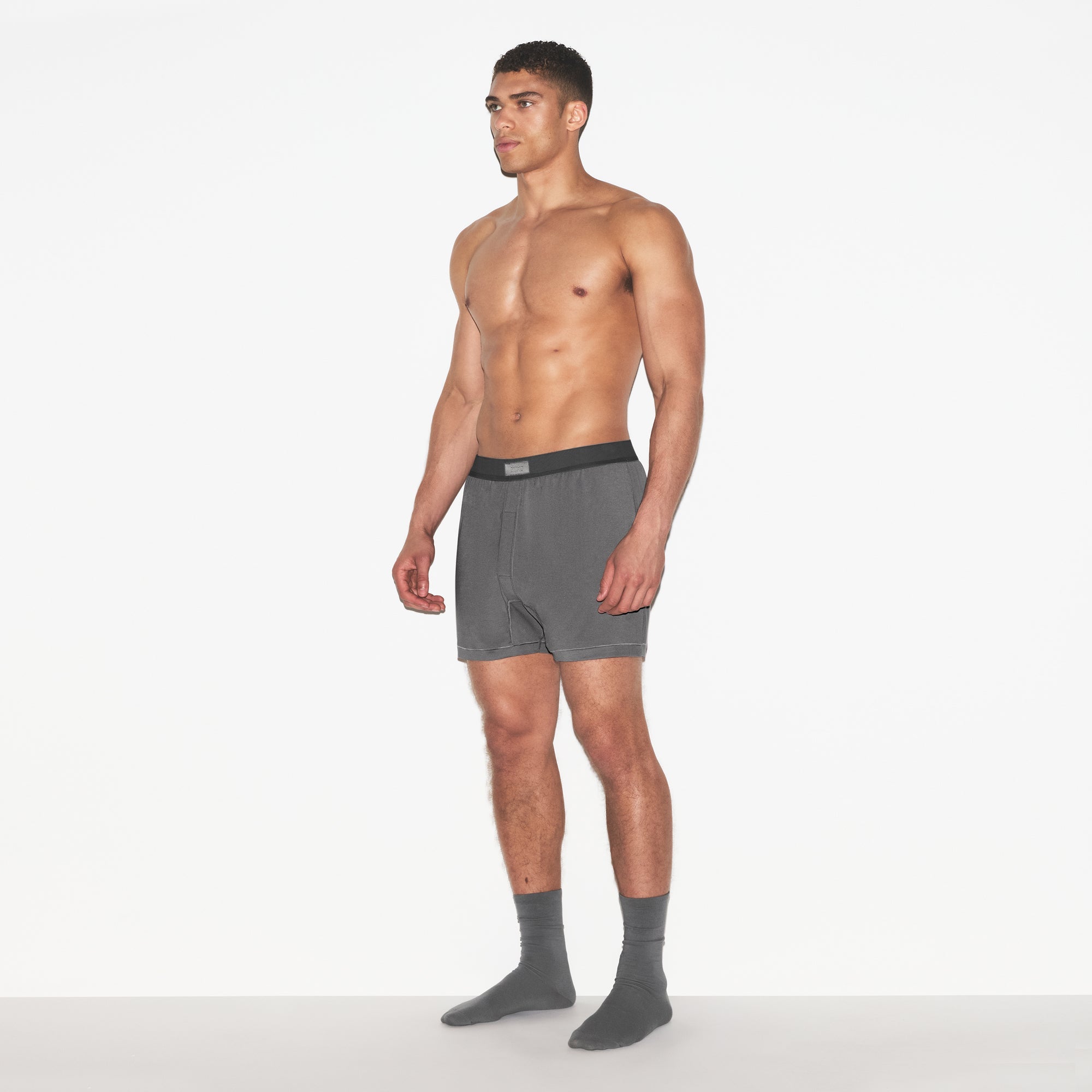 SKIMS COTTON MENS KNIT BOXER 3-PACK | RUSSET MULTI