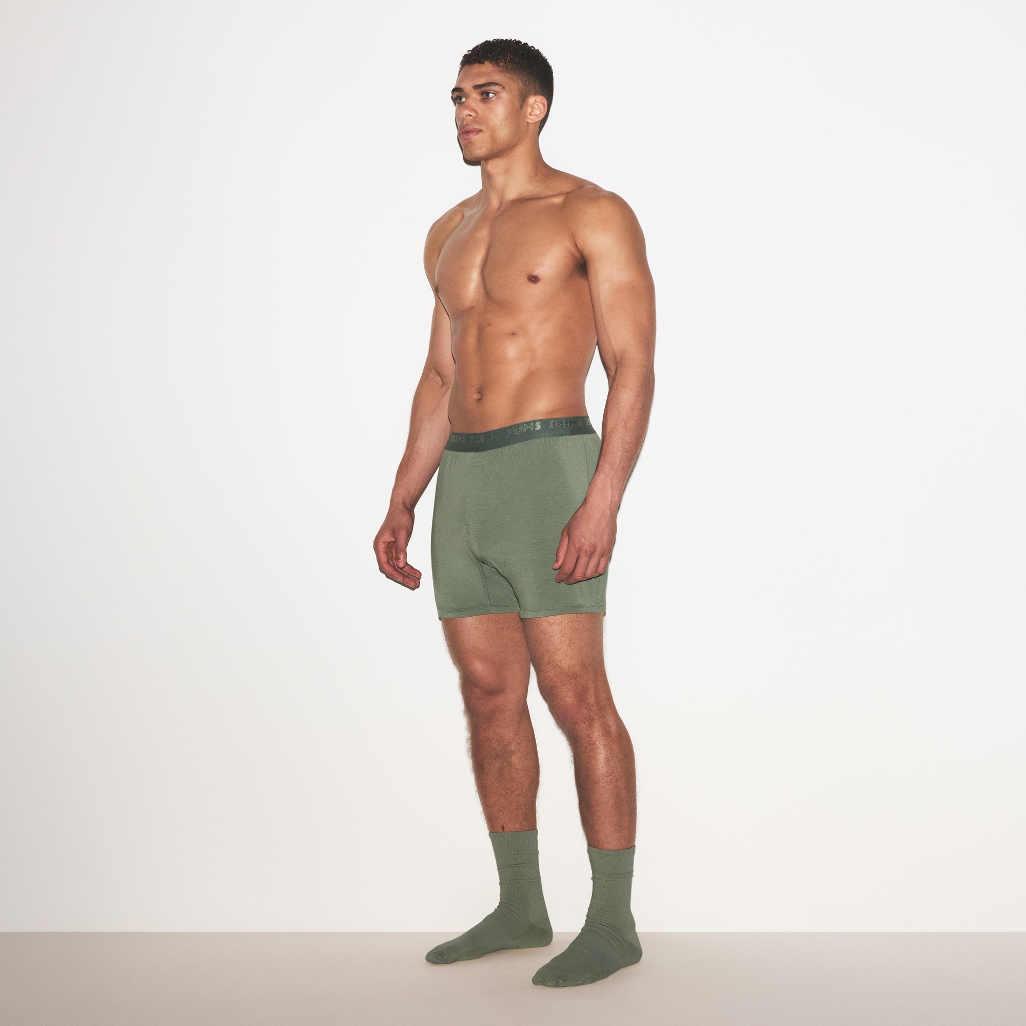 SKIMS STRETCH MENS KNIT BOXER 3-PACK | LAUREL MULTI