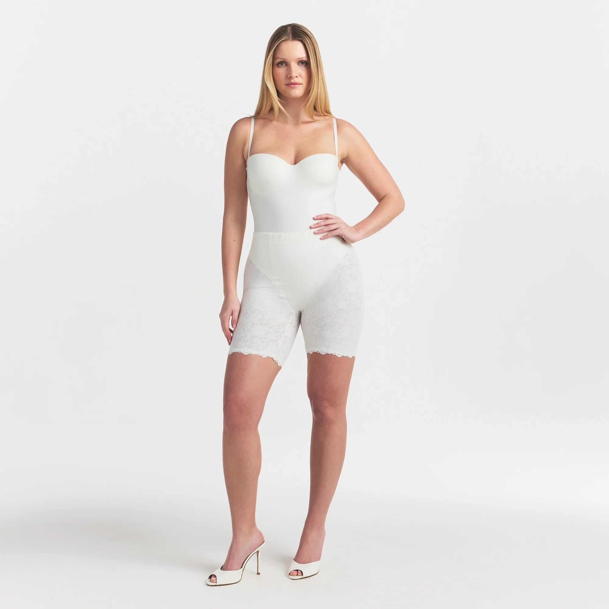 SKIMS BODY UNDERWIRE THONG BODYSUIT | IVORY
