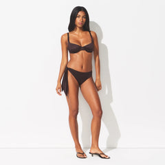 SATIN SWIM TIE SIDE BIKINI BOTTOM | PHOENIX