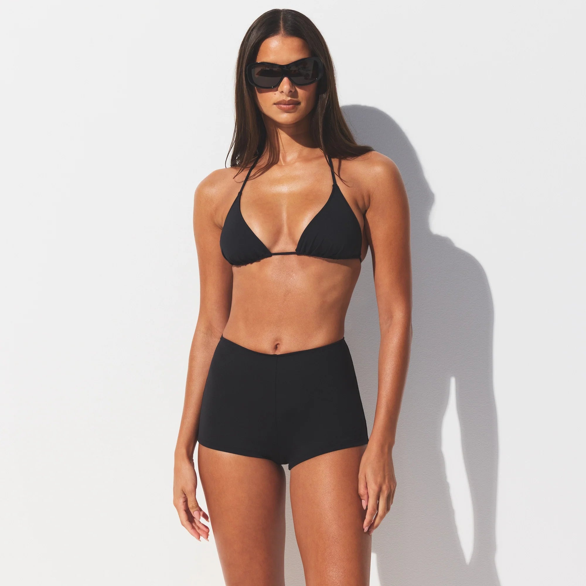 SIGNATURE SWIM SHORT BIKINI BOTTOM | ONYX