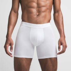 SKIMS STRETCH MENS 5" BOXER BRIEF | CHALK