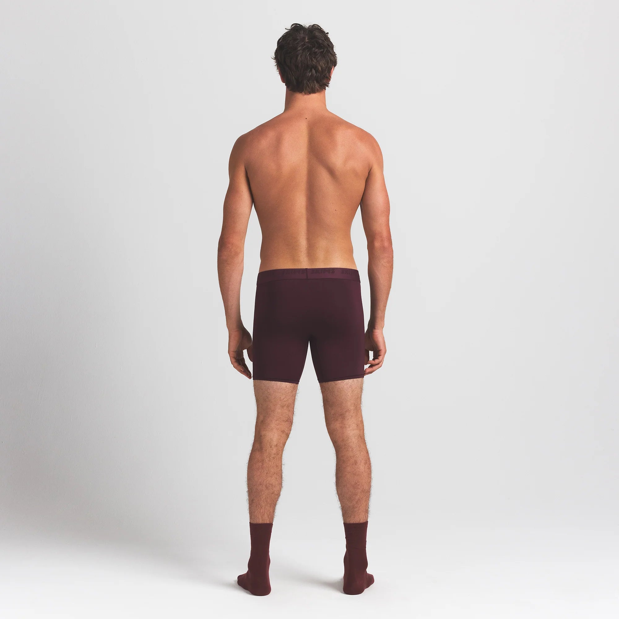 SKIMS STRETCH MENS 5" BOXER BRIEF | CURRANT