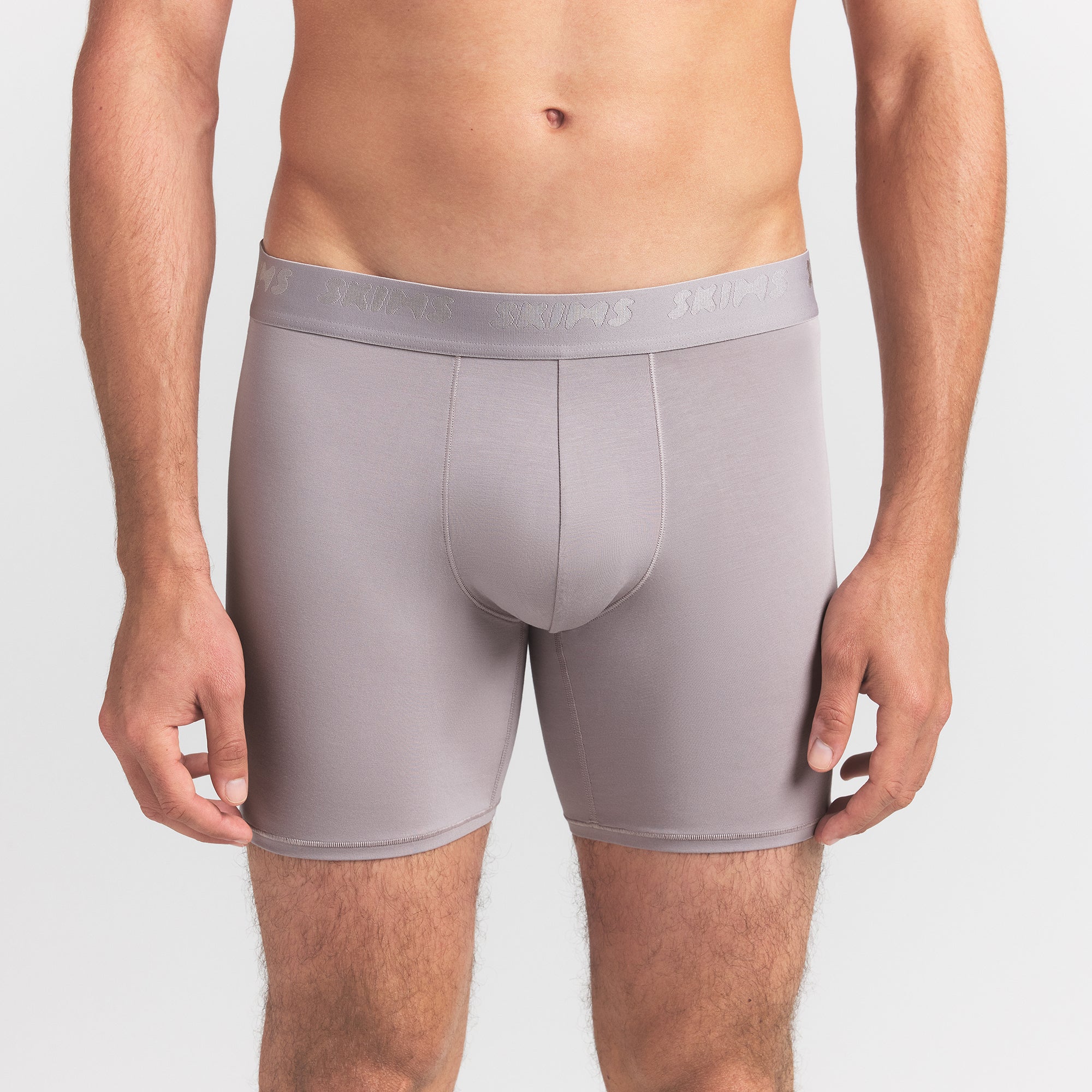 SKIMS STRETCH MENS 5" BOXER BRIEF | OYSTER