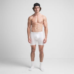 SKIMS COTTON MENS 5" BOXER BRIEF | CHALK