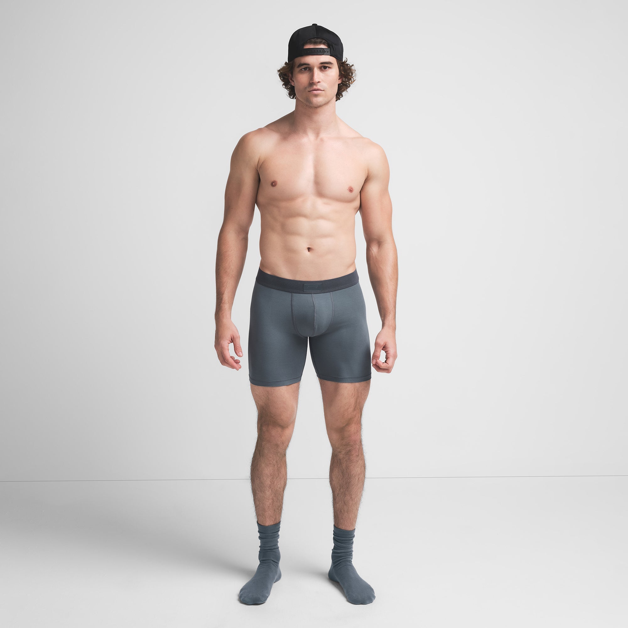 SKIMS COTTON MENS 5" BOXER BRIEF | KYANITE