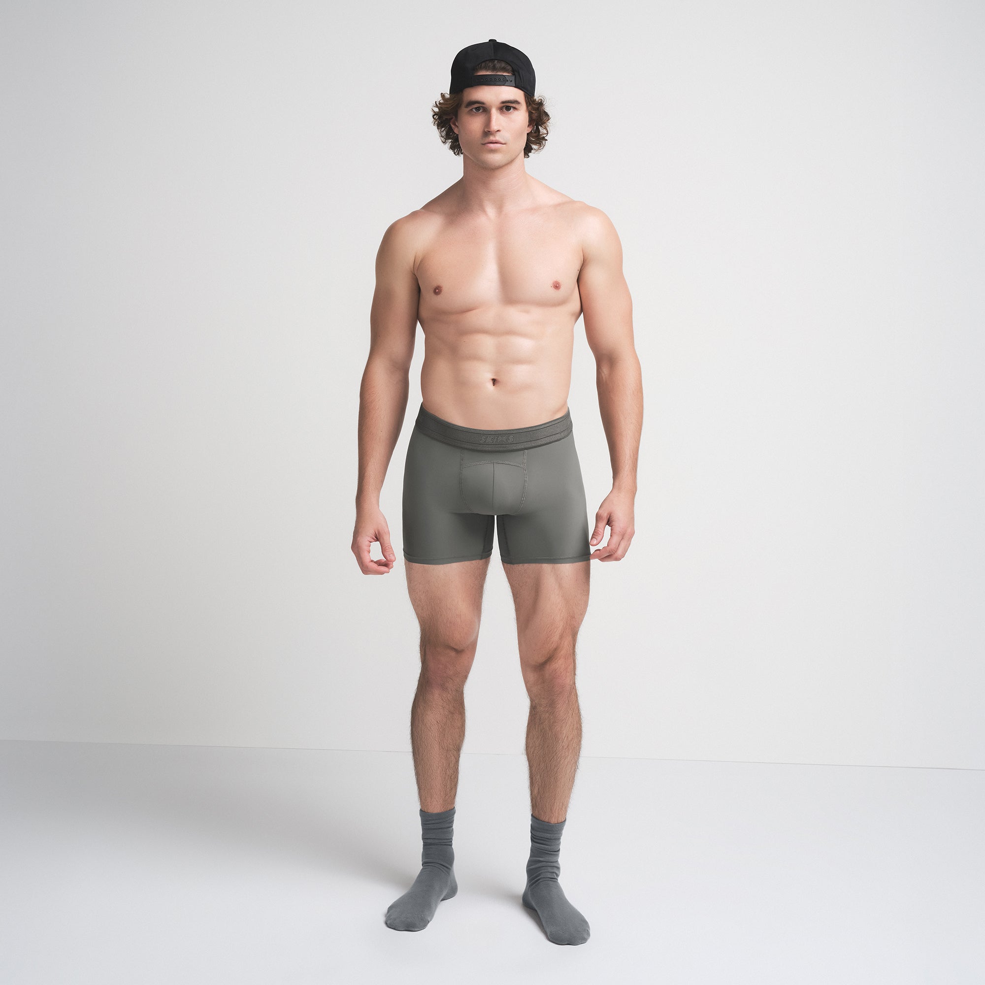 SKIMS FLEX MENS 5" BOXER BRIEF | GUNMETAL