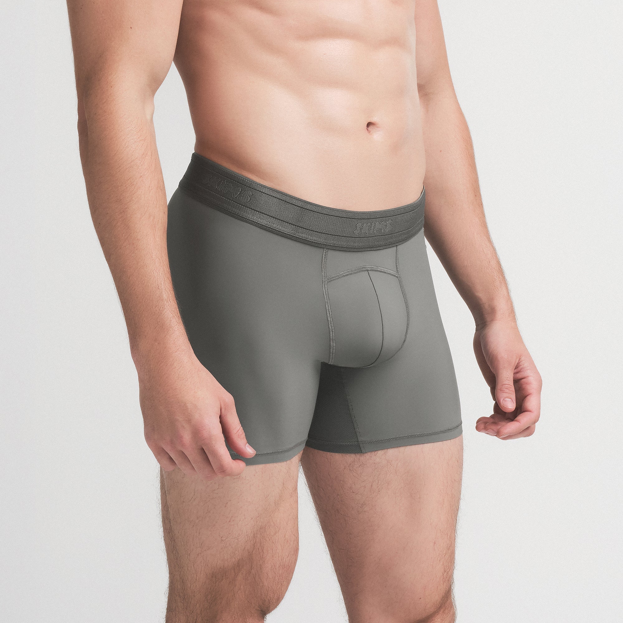 SKIMS FLEX MENS 5" BOXER BRIEF | GUNMETAL