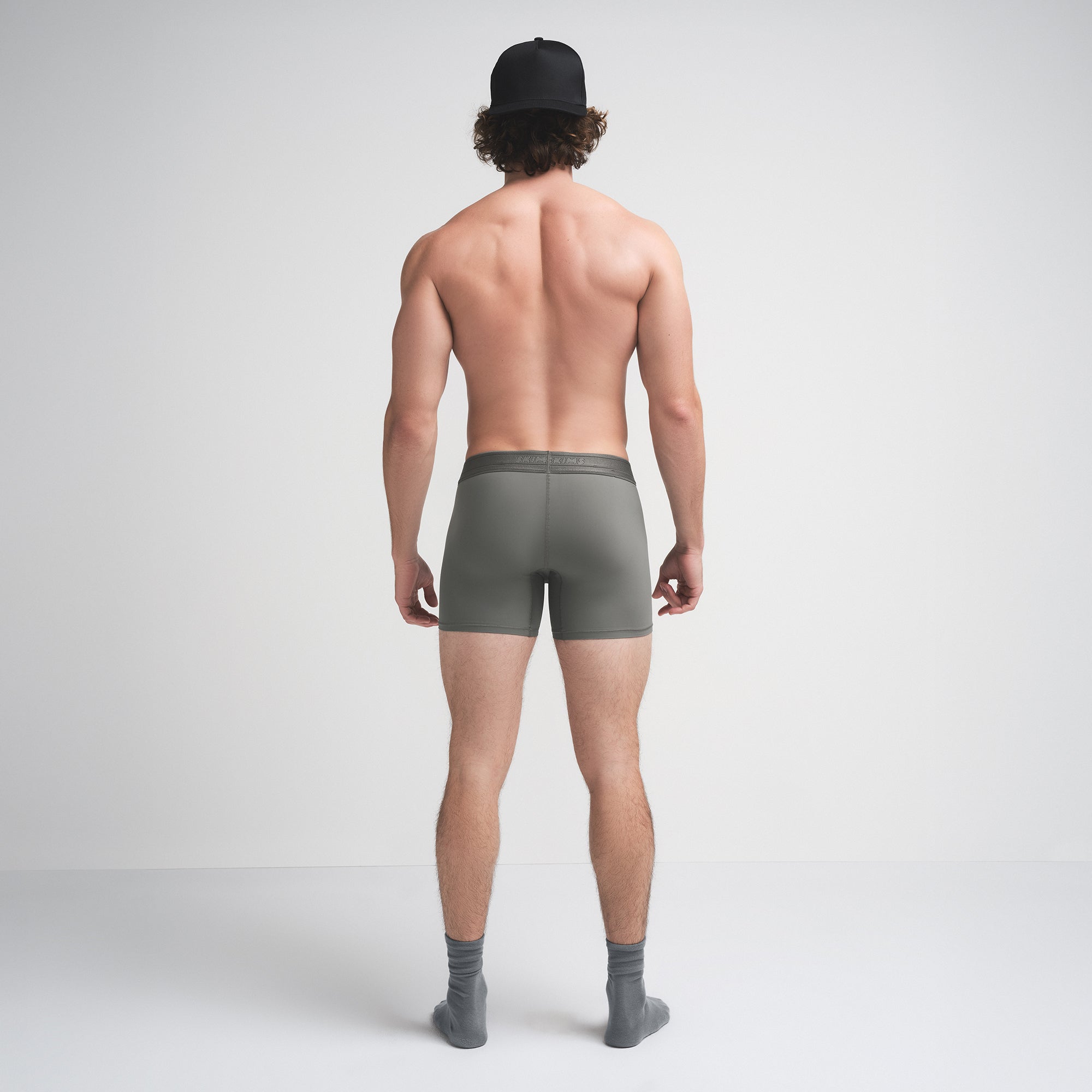 SKIMS FLEX MENS 5" BOXER BRIEF | GUNMETAL