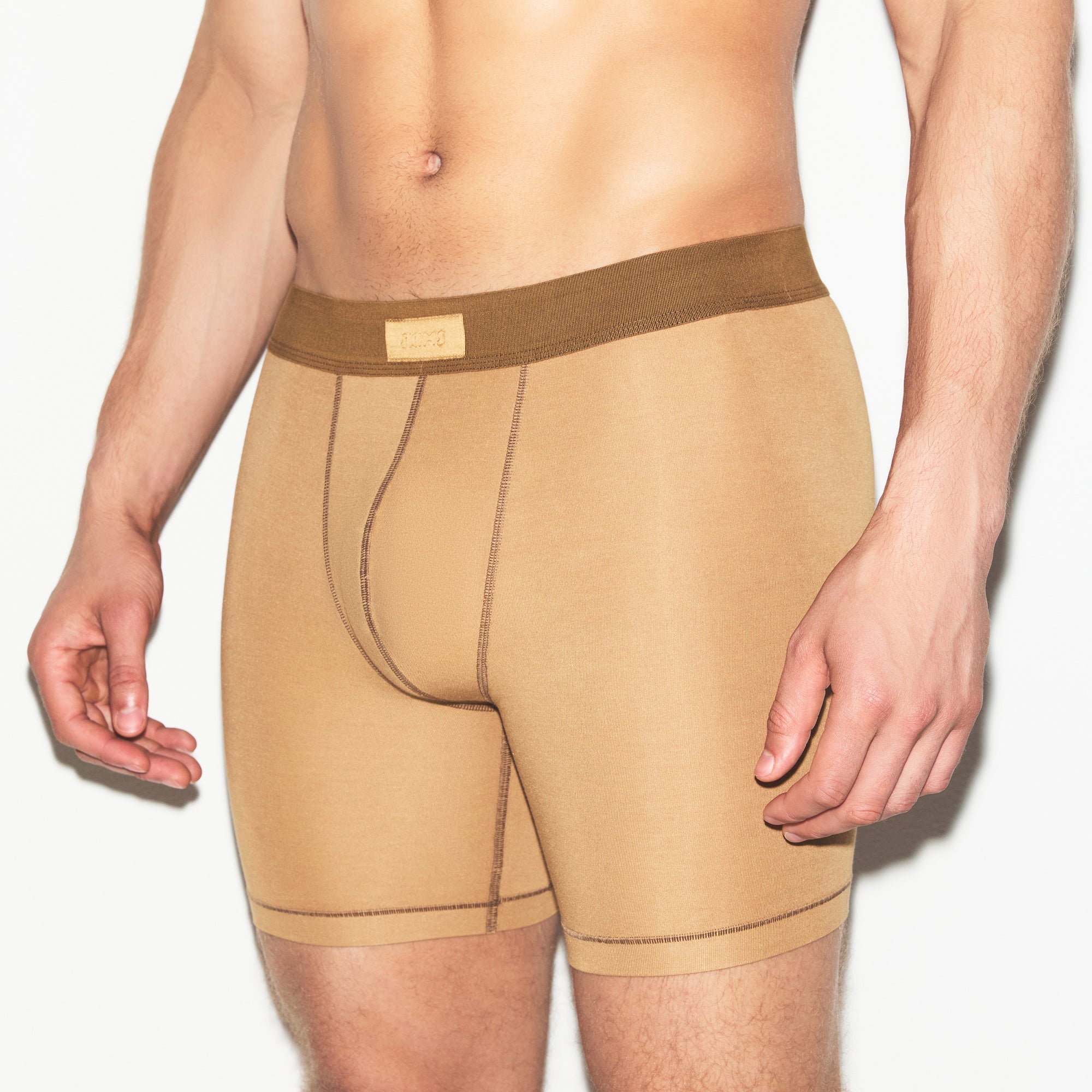 SKIMS COTTON MENS 5" BOXER BRIEF 3-PACK | RUSSET MULTI
