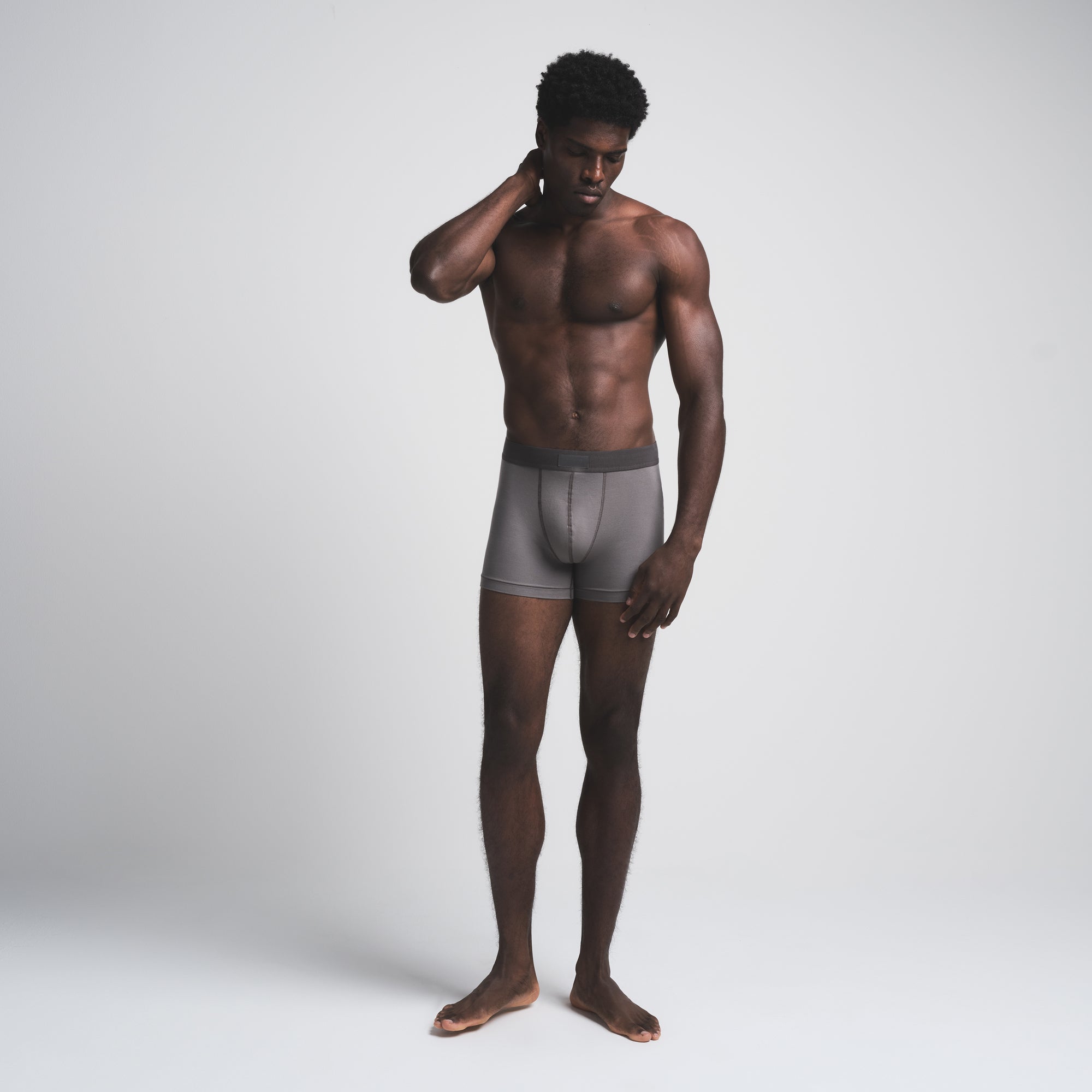 SKIMS COTTON MENS 3" BOXER BRIEF 5-PACK | HEATHER MULTI