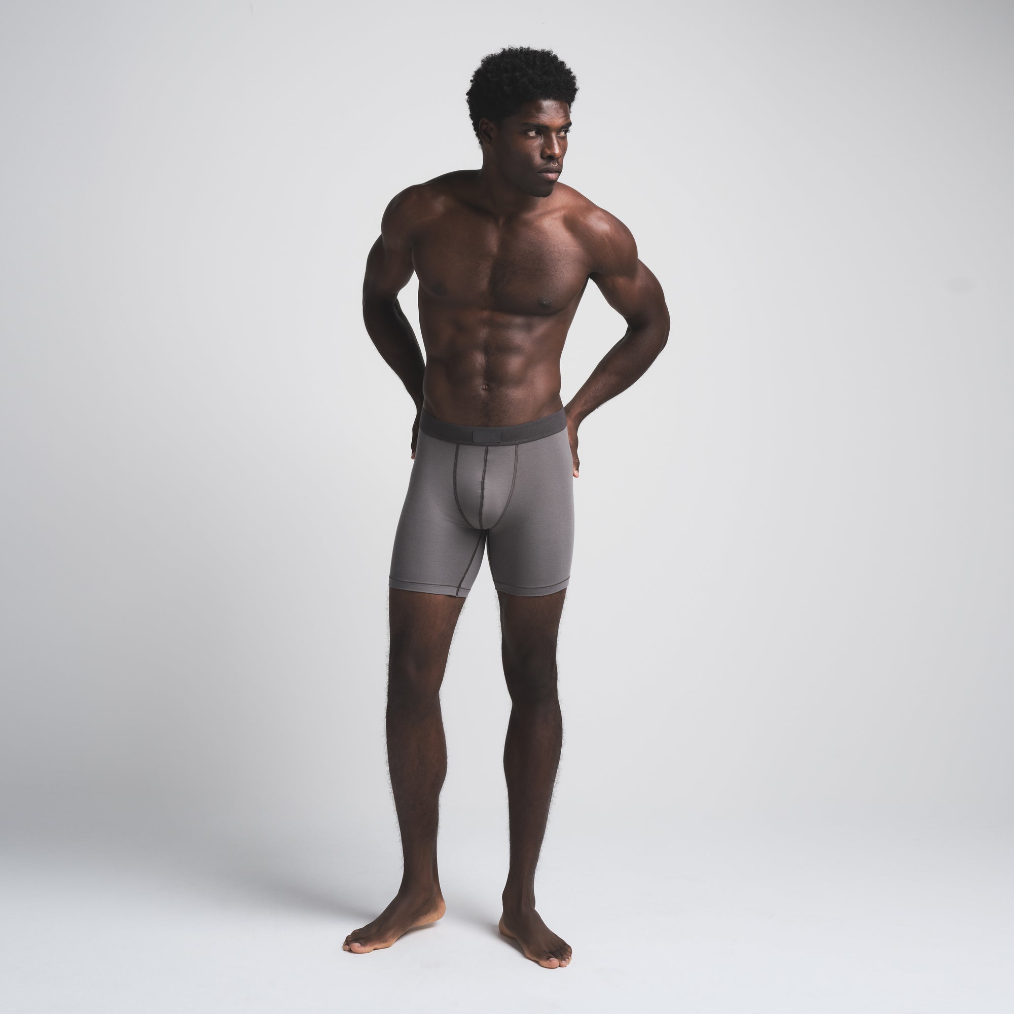 SKIMS COTTON MENS 5" BOXER BRIEF 5-PACK | HEATHER MULTI