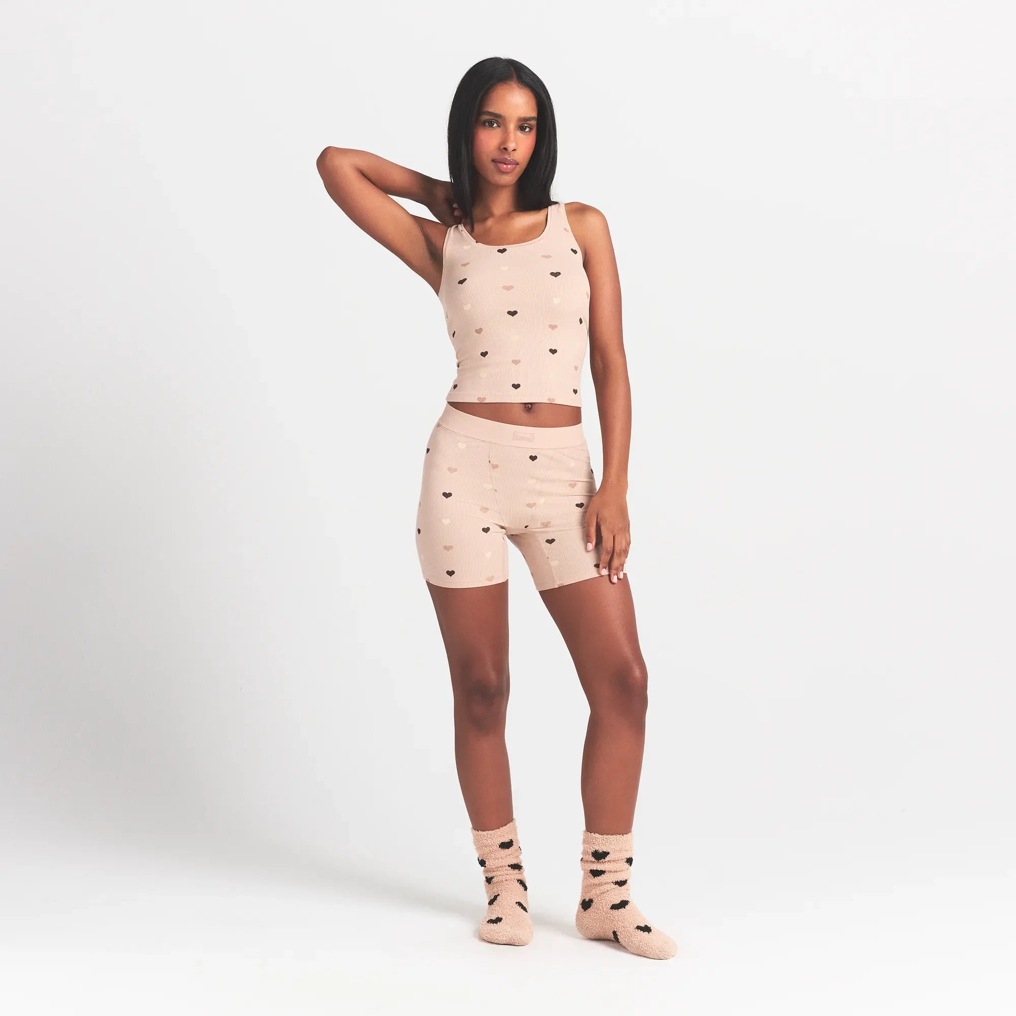 SOFT LOUNGE BOXER | MICA MINI HEART HALFDROP