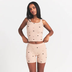 SOFT LOUNGE BOXER | MICA MINI HEART HALFDROP