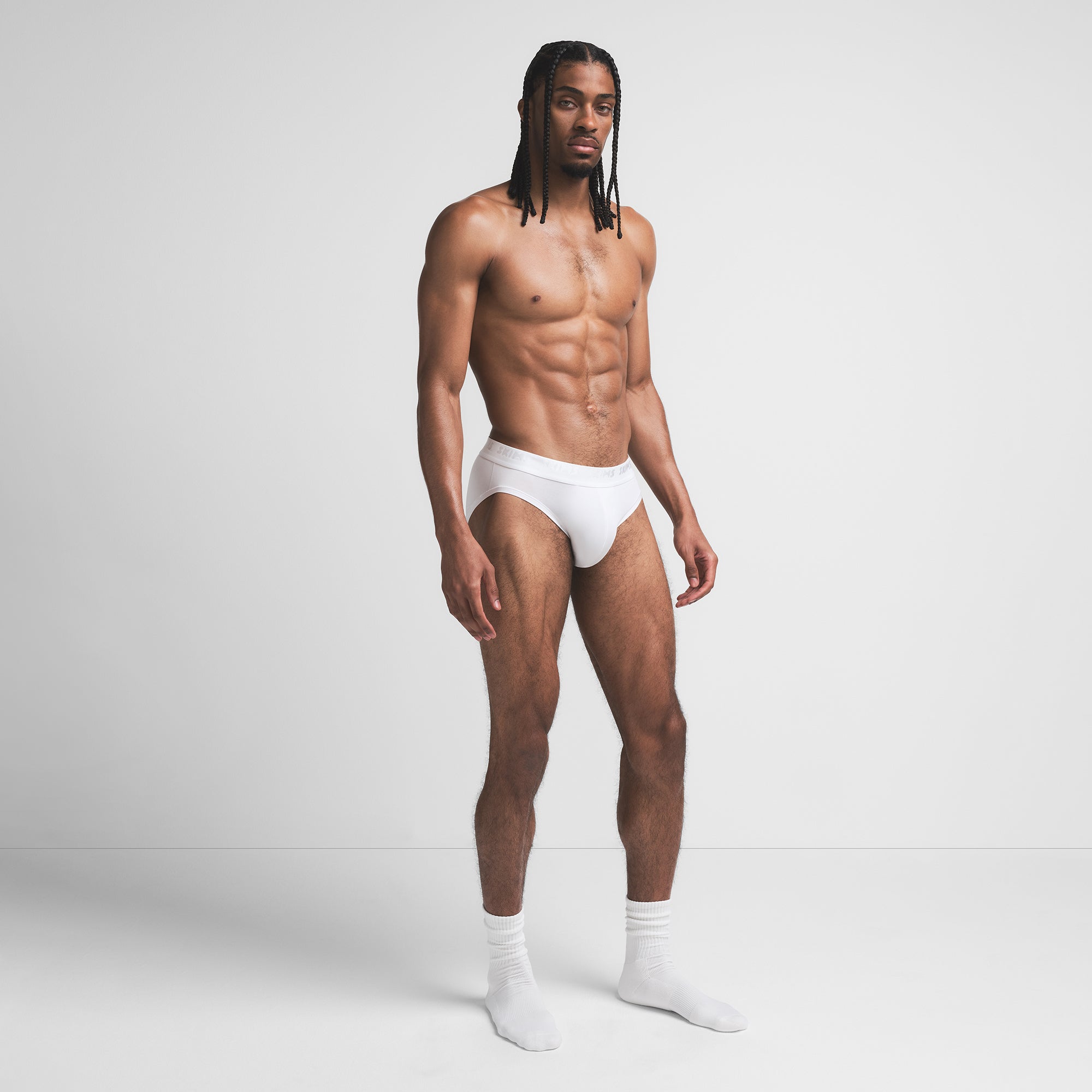 SKIMS STRETCH MENS BRIEF | CHALK