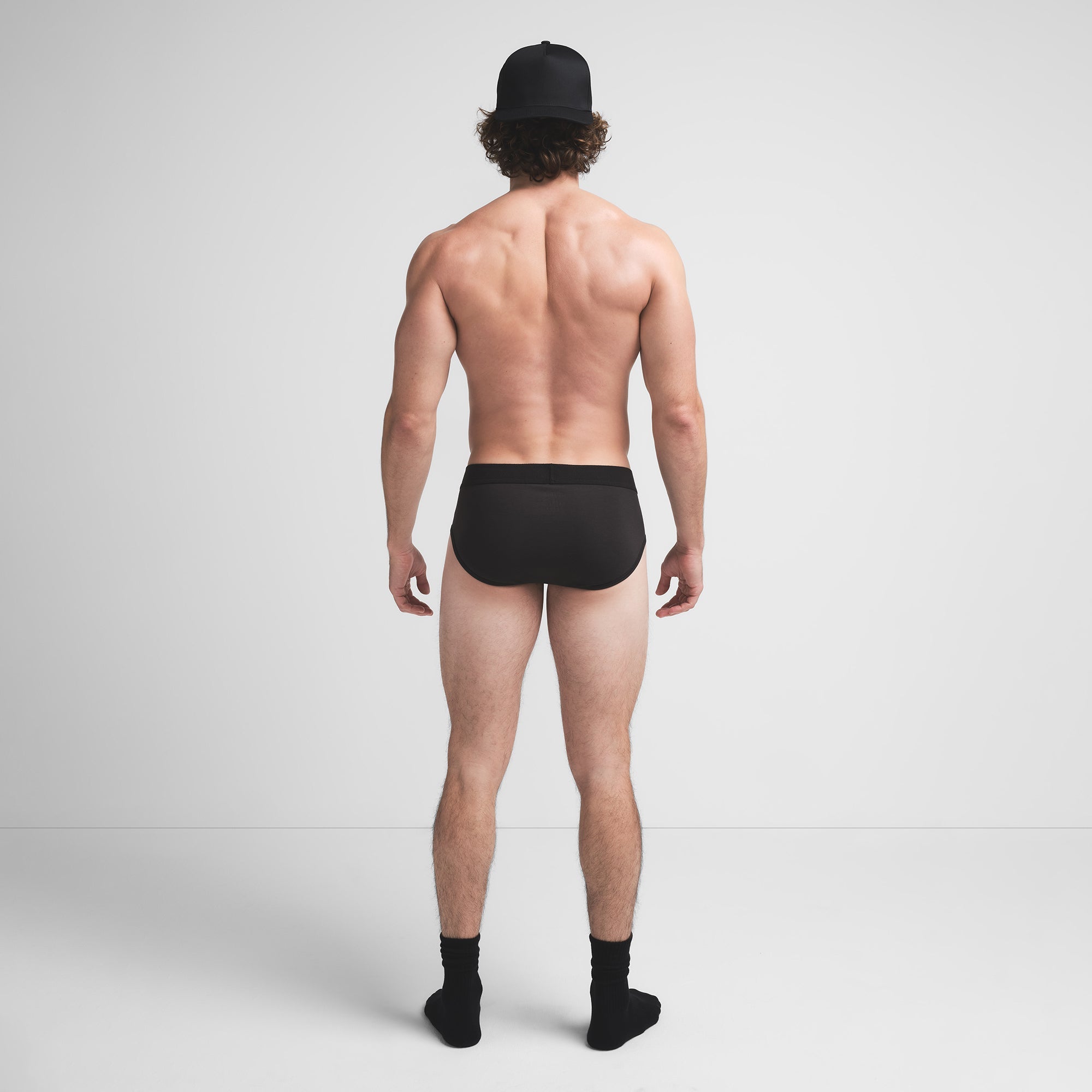 SKIMS COTTON MENS BRIEF | ONYX
