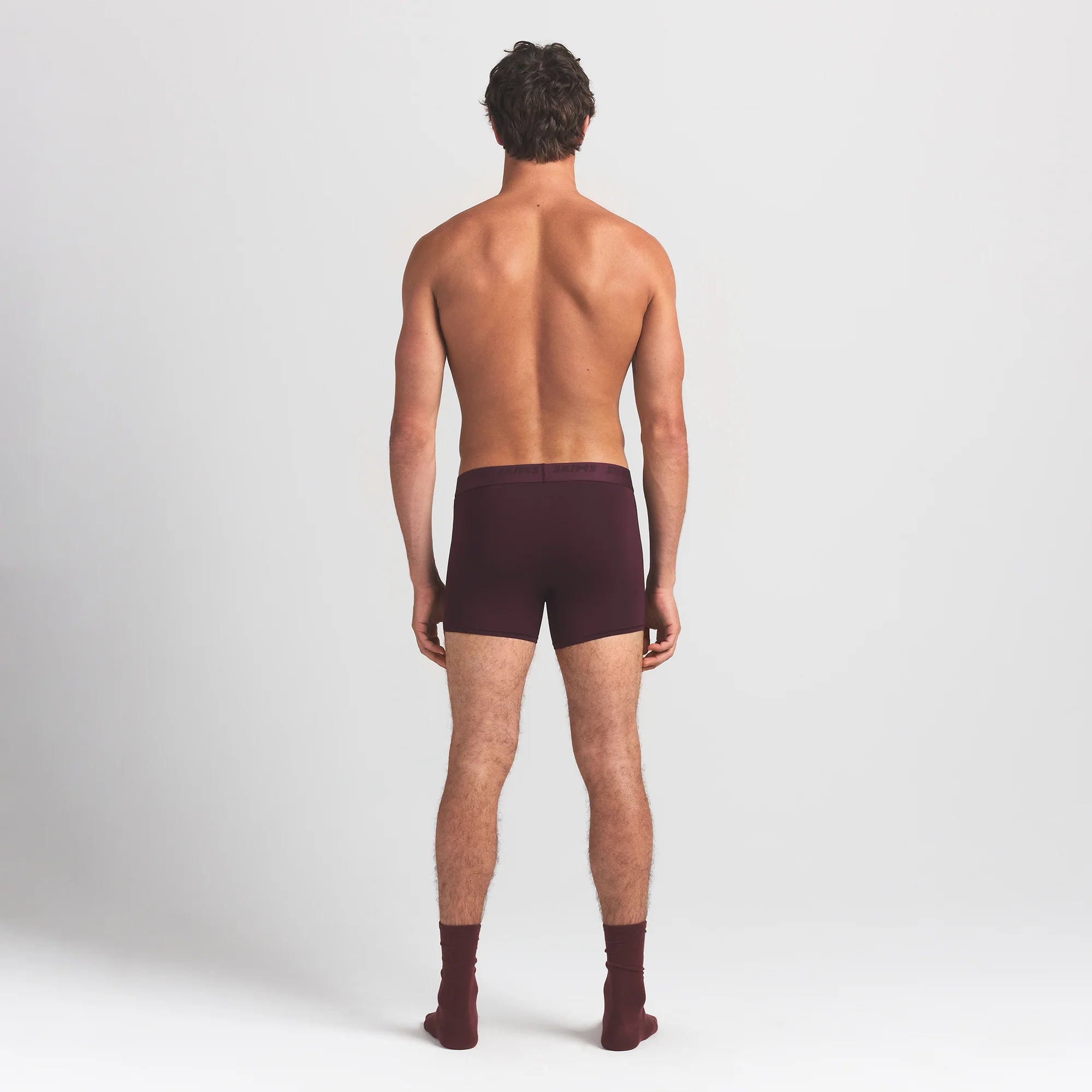SKIMS STRETCH MENS 3" BOXER BRIEF | CURRANT