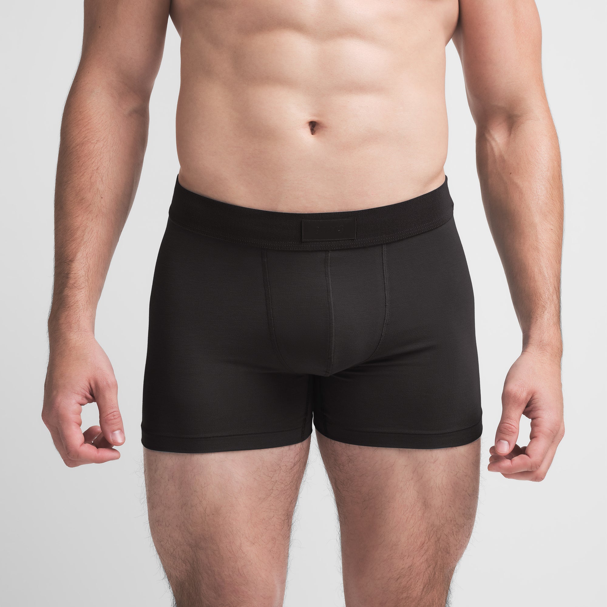 SKIMS COTTON MENS 3" BOXER BRIEF | ONYX