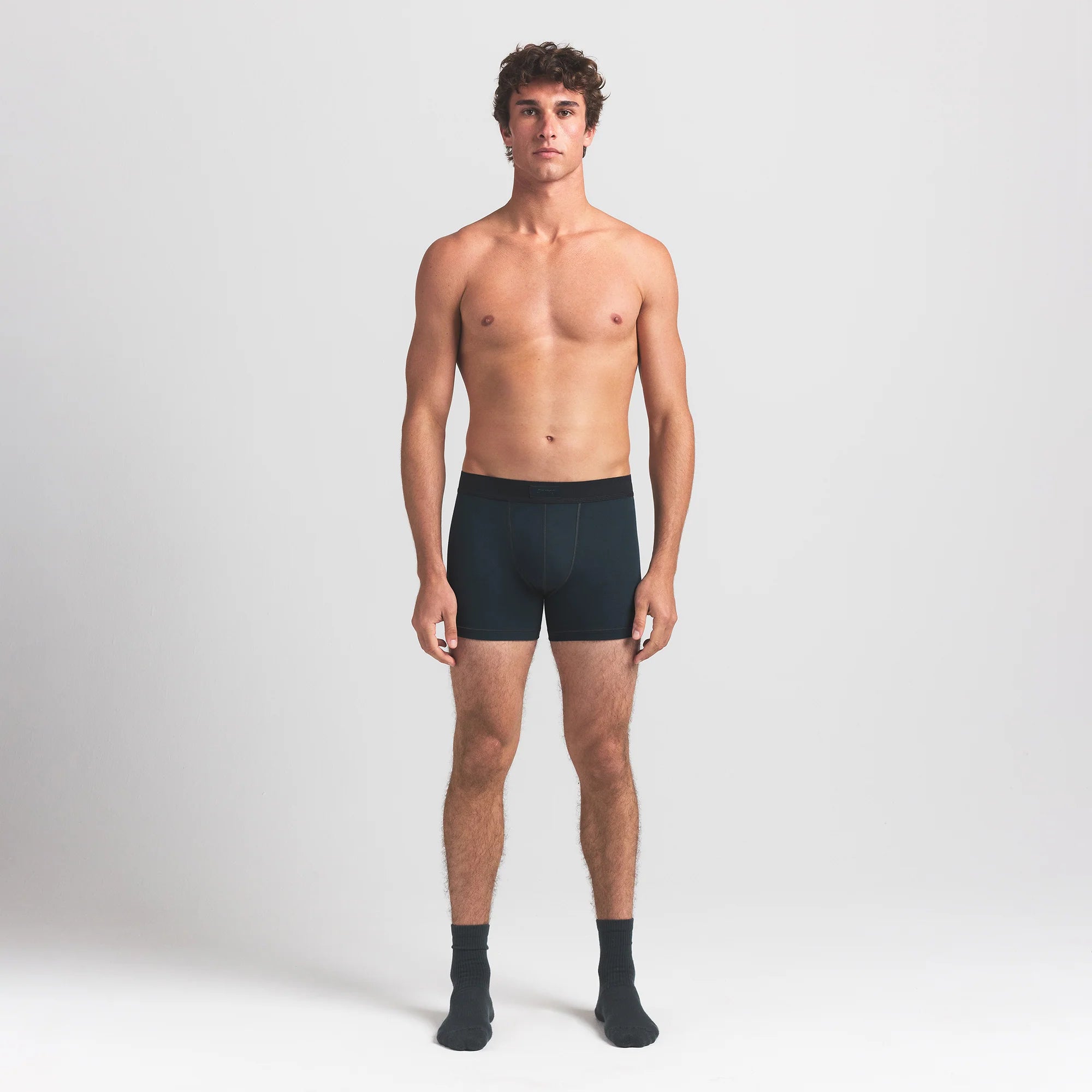 SKIMS COTTON MENS 3" BOXER BRIEF | VERDANT
