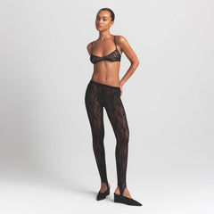 STRETCH LACE STIRRUP LEGGING | SOOT