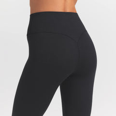 WOOL RIB HIGH-WAISTED LEGGING | OBSIDIAN