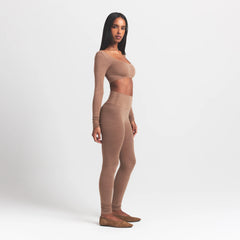 WOOL RIB HIGH-WAISTED LEGGING | SIENNA