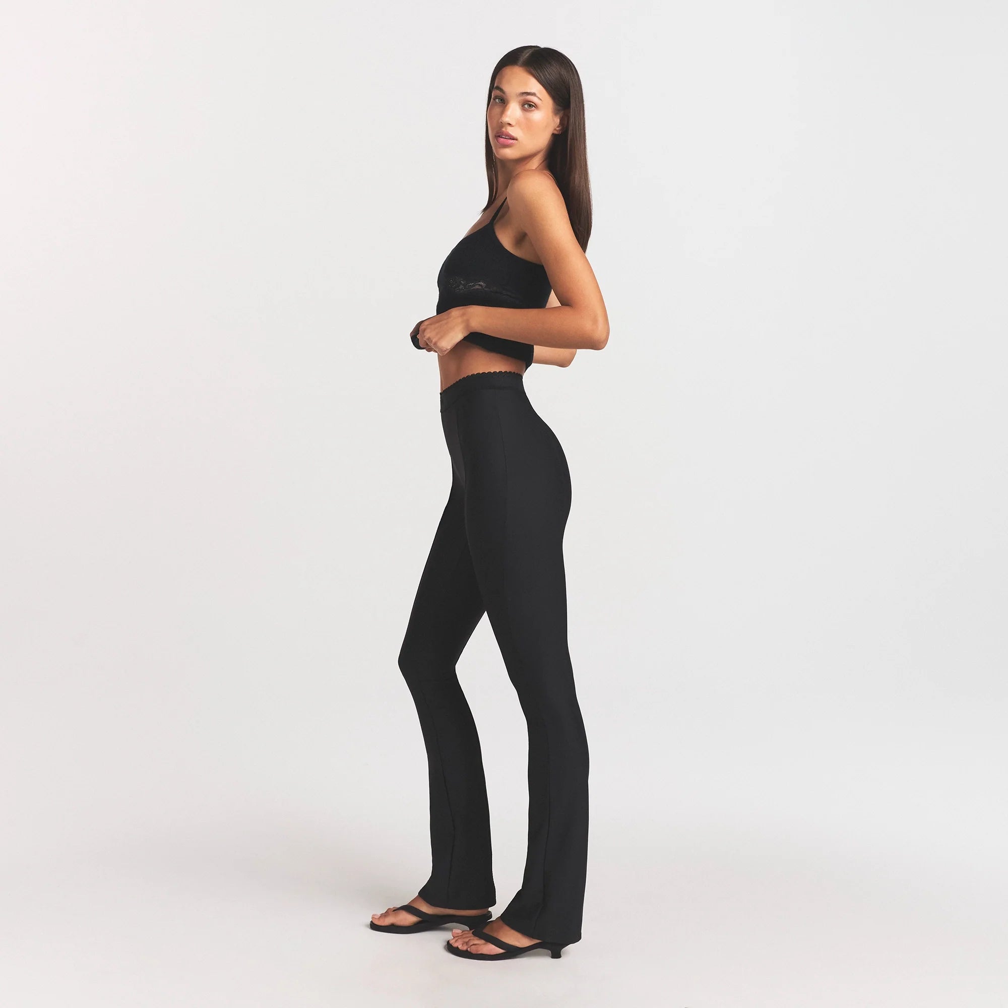 SKIMS BODY HIGH-WAISTED FLARE PANT | ONYX