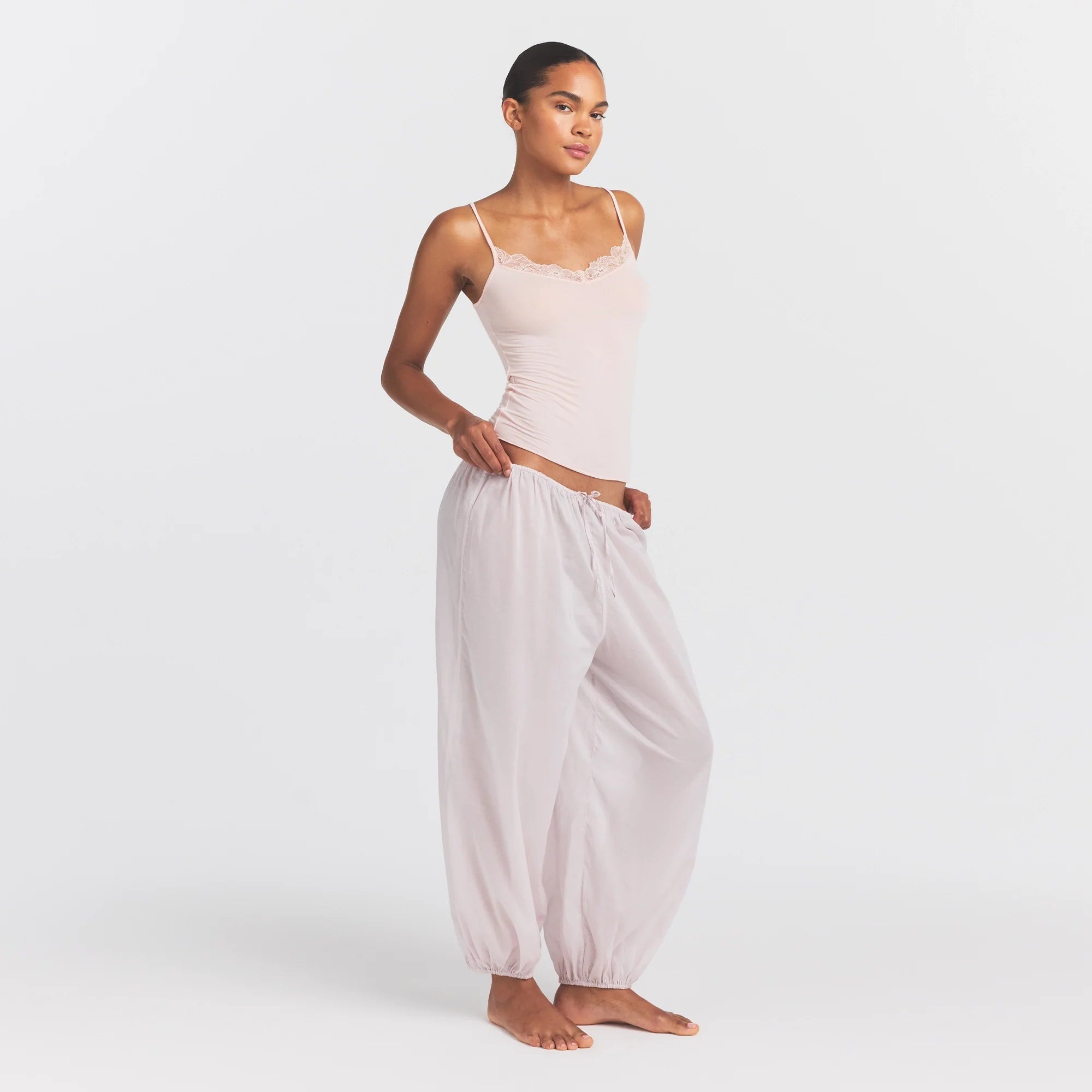 VOILE SLEEP BALLOON PANT | LIGHT LILAC