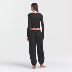 VOILE SLEEP BALLOON PANT | ONYX