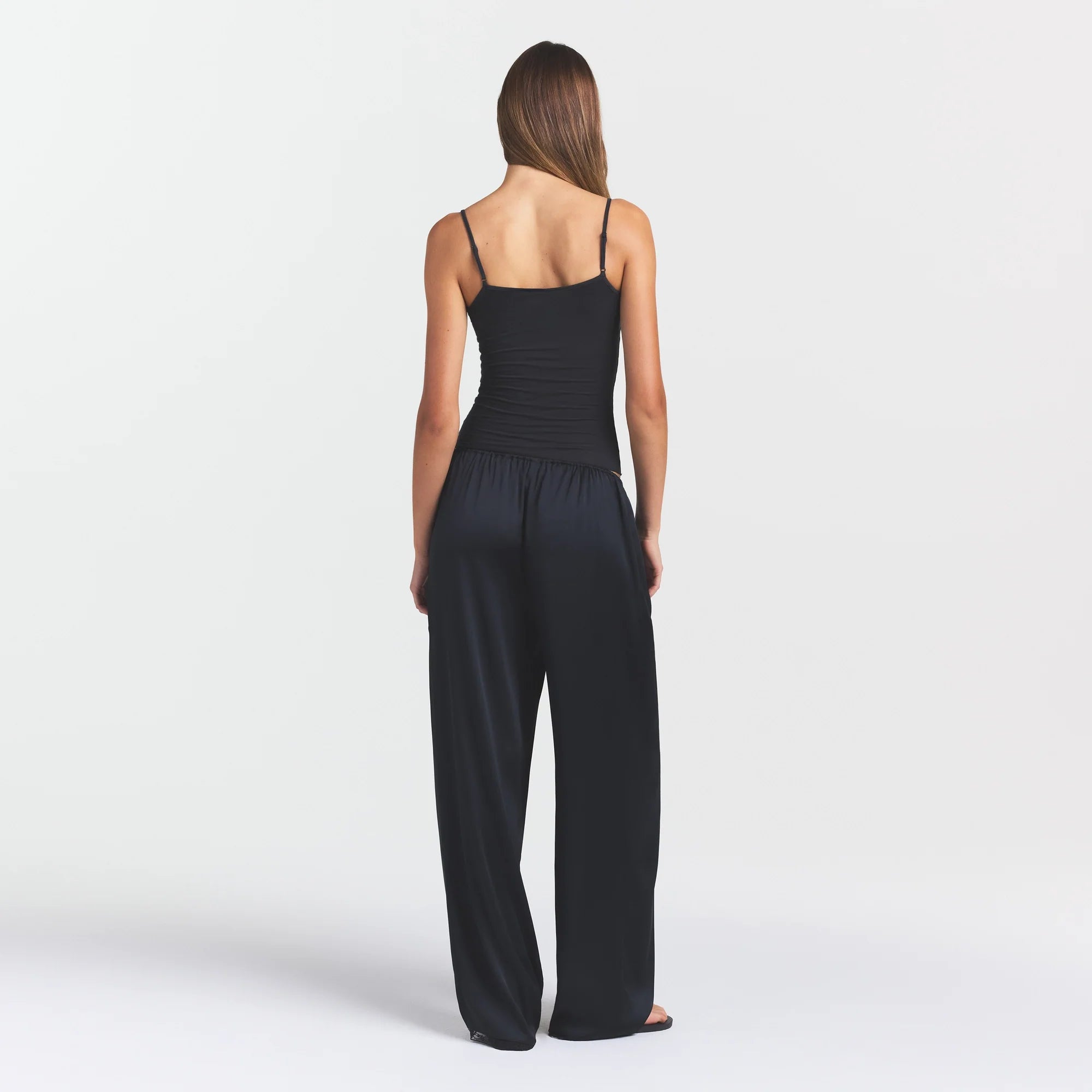 WOVEN SHINE LACE PANT | ONYX