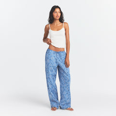 COTTON POPLIN SLEEP STRAIGHT LEG PANT | ARCTIC BANDANA
