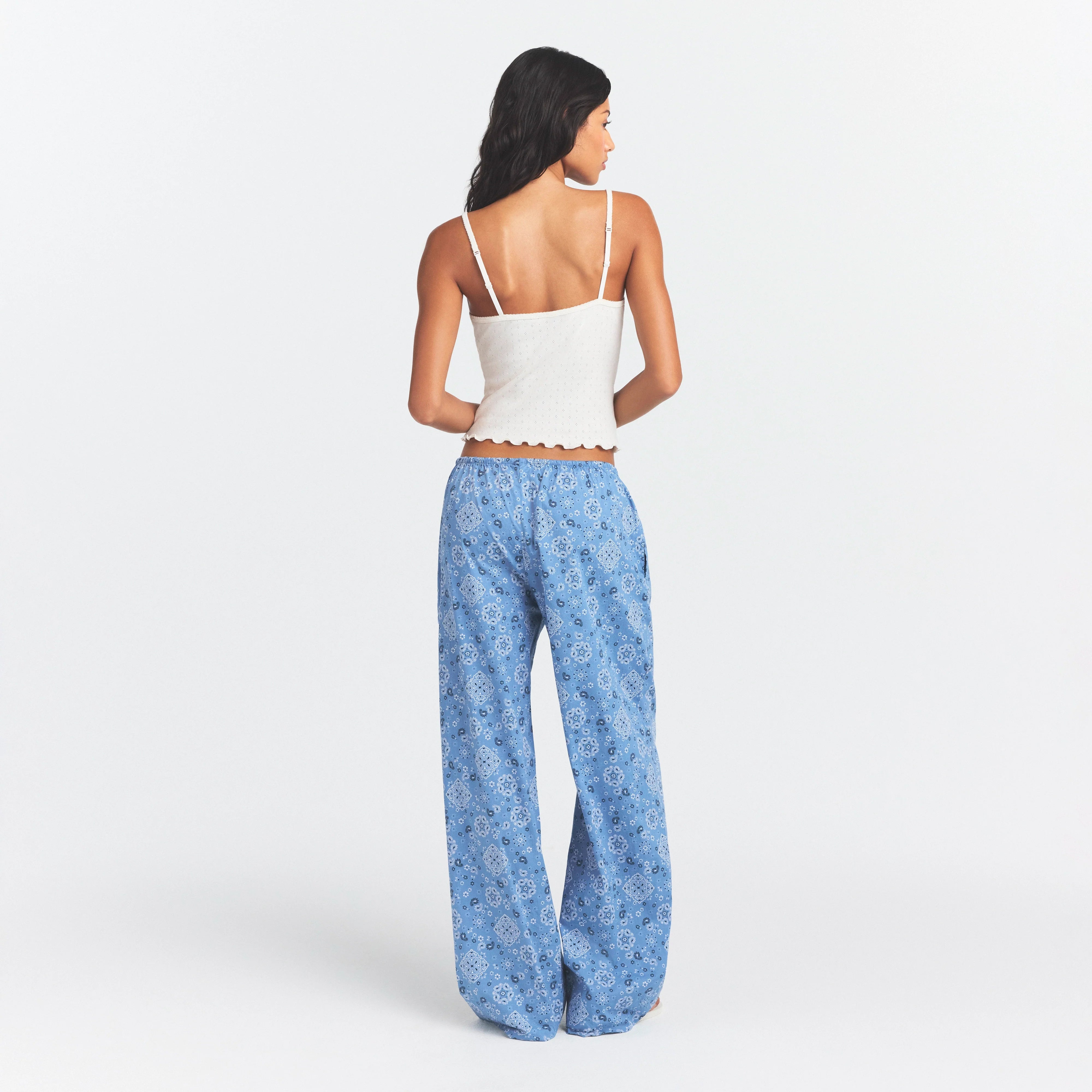 COTTON POPLIN SLEEP STRAIGHT LEG PANT | ARCTIC BANDANA