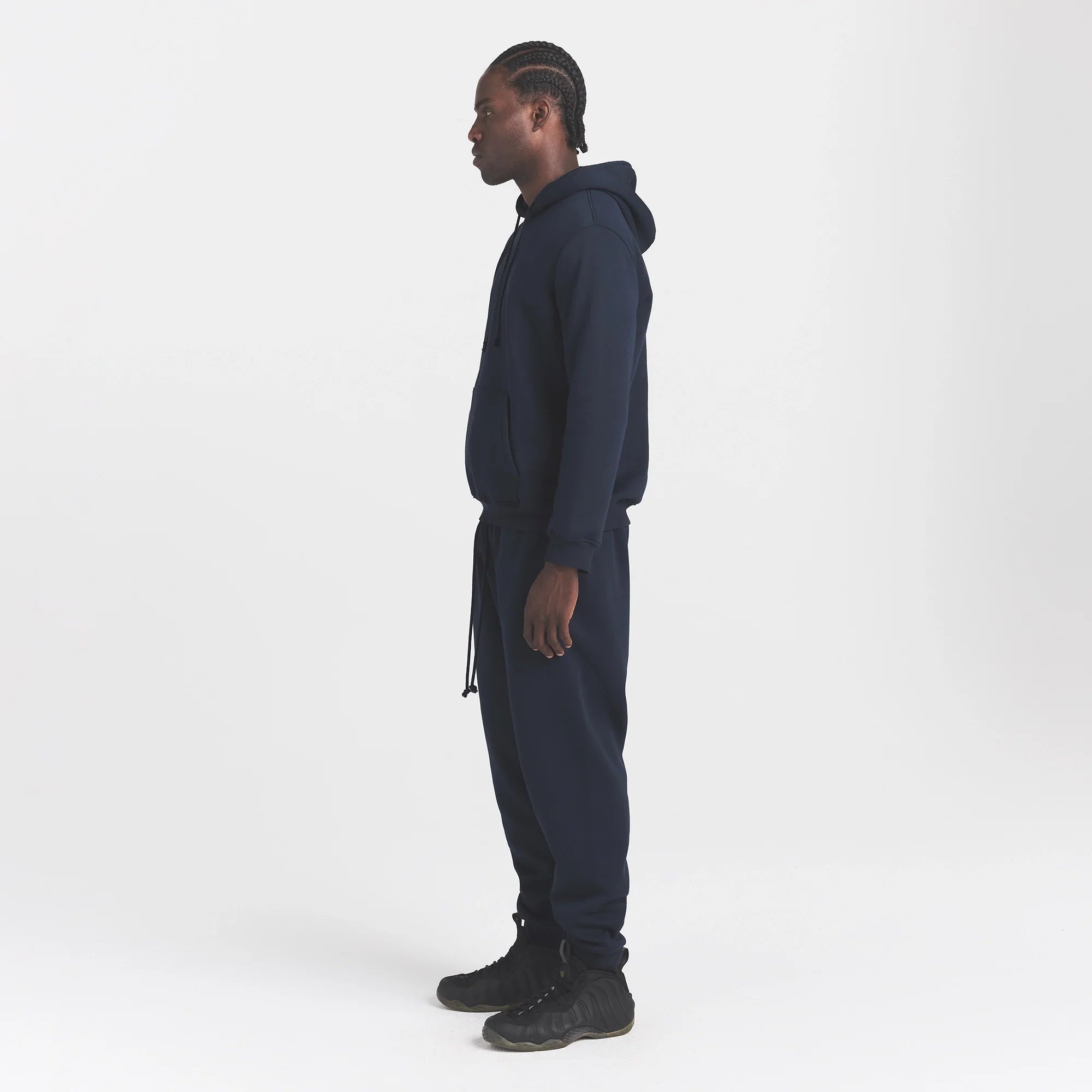 FLEECE LOUNGE MENS TAPERED JOGGER | NAVY