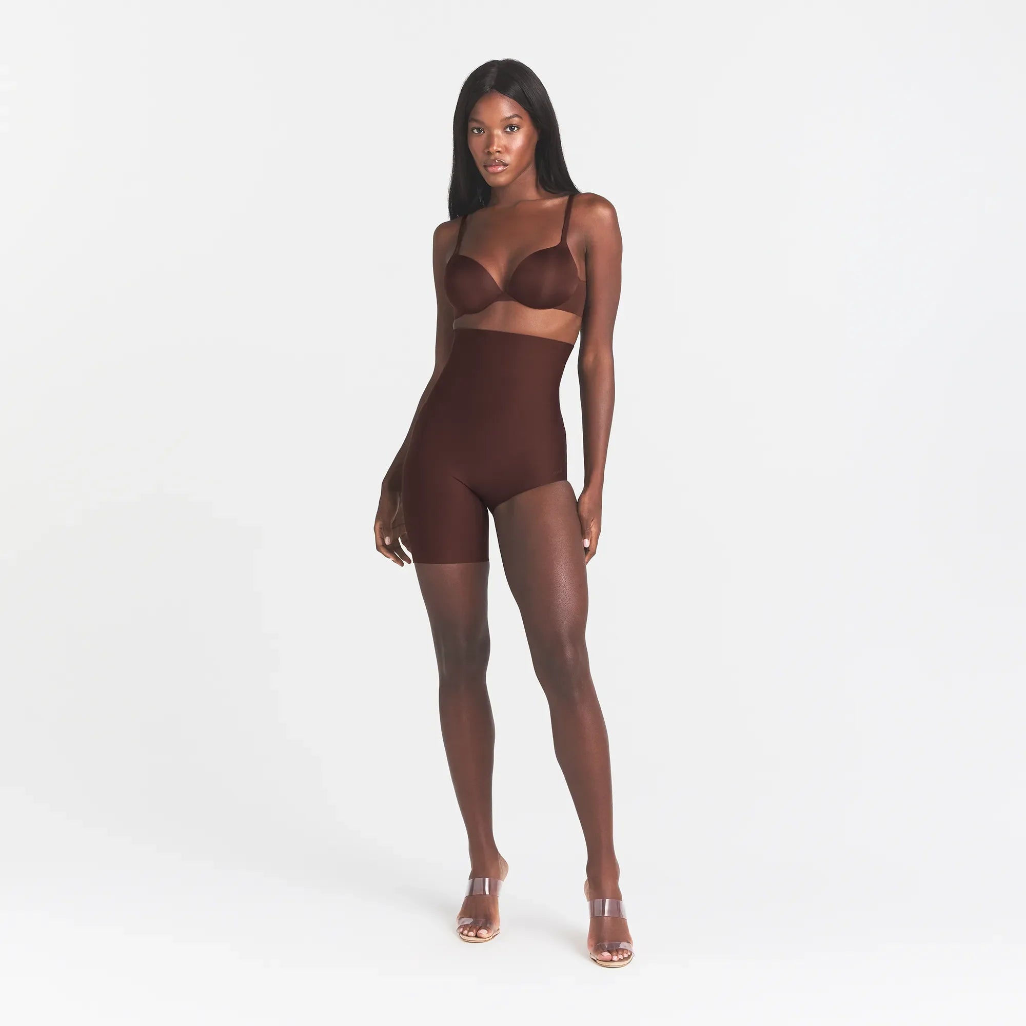 SKIMS BODY LEFT LEG SOLUTION SHORT | COCOA