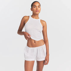 VOILE SLEEP BLOOMER SHORT | SNOW