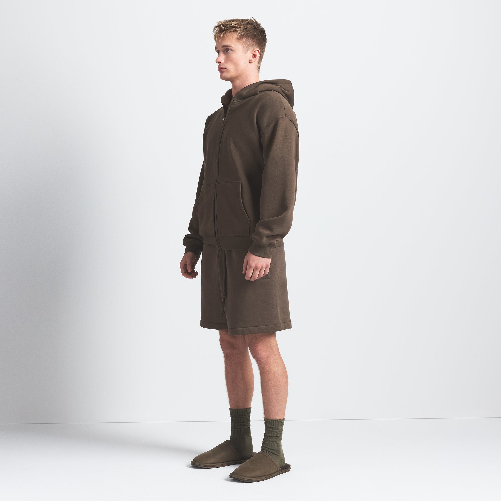 FLEECE LOUNGE MENS RELAXED SHORT | DRIFTWOOD