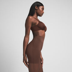 SHEER SCULPT LOW BACK SHORT | COCOA