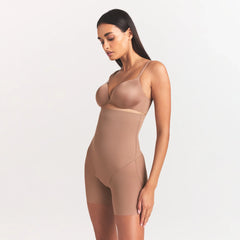 POWER MESH SHAPEWEAR CORE SCULPT HIGH-WAISTED MID THIGH SHORT | SIENNA