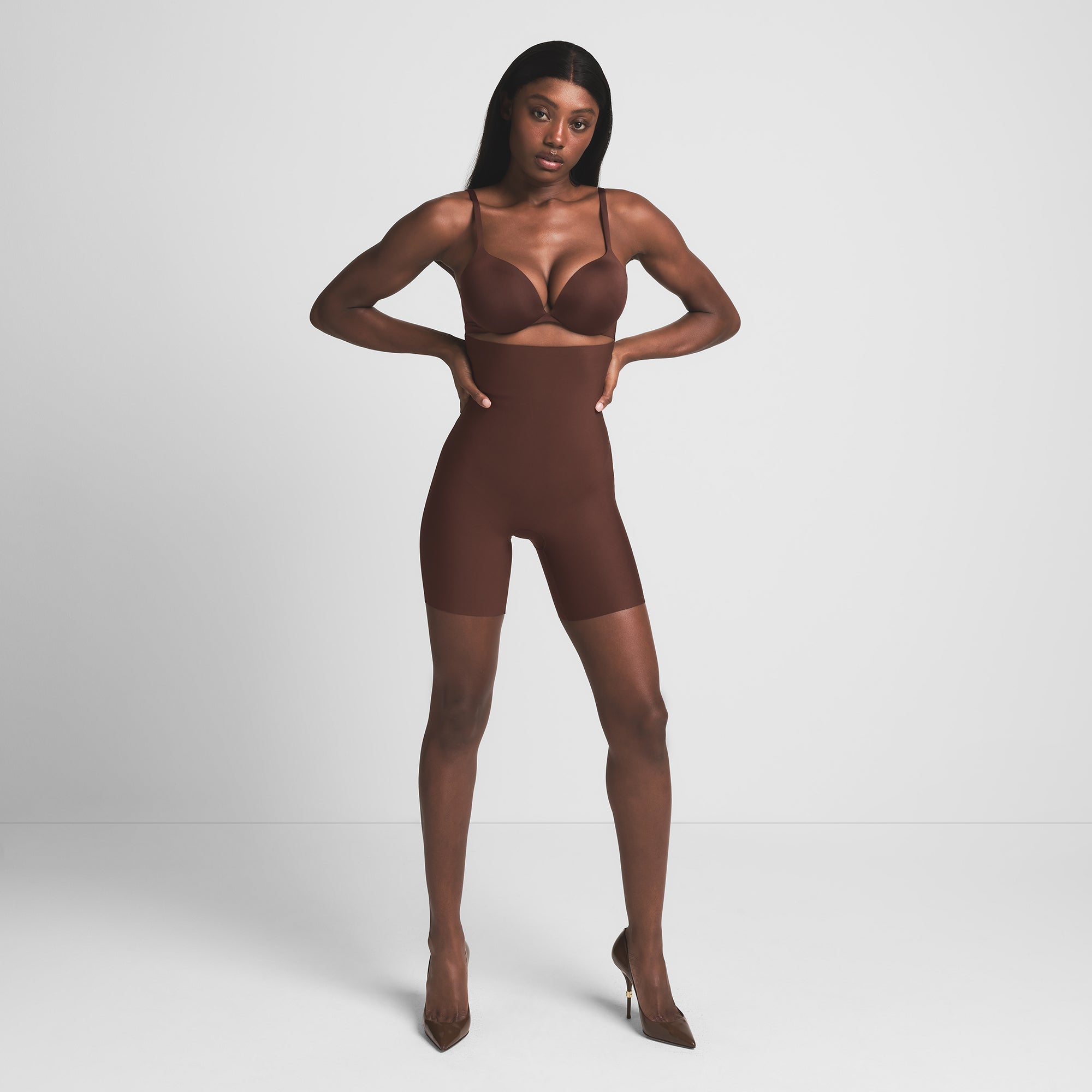 SKIMS BODY CORE SCULPT HIGH-WAISTED SHORT | COCOA