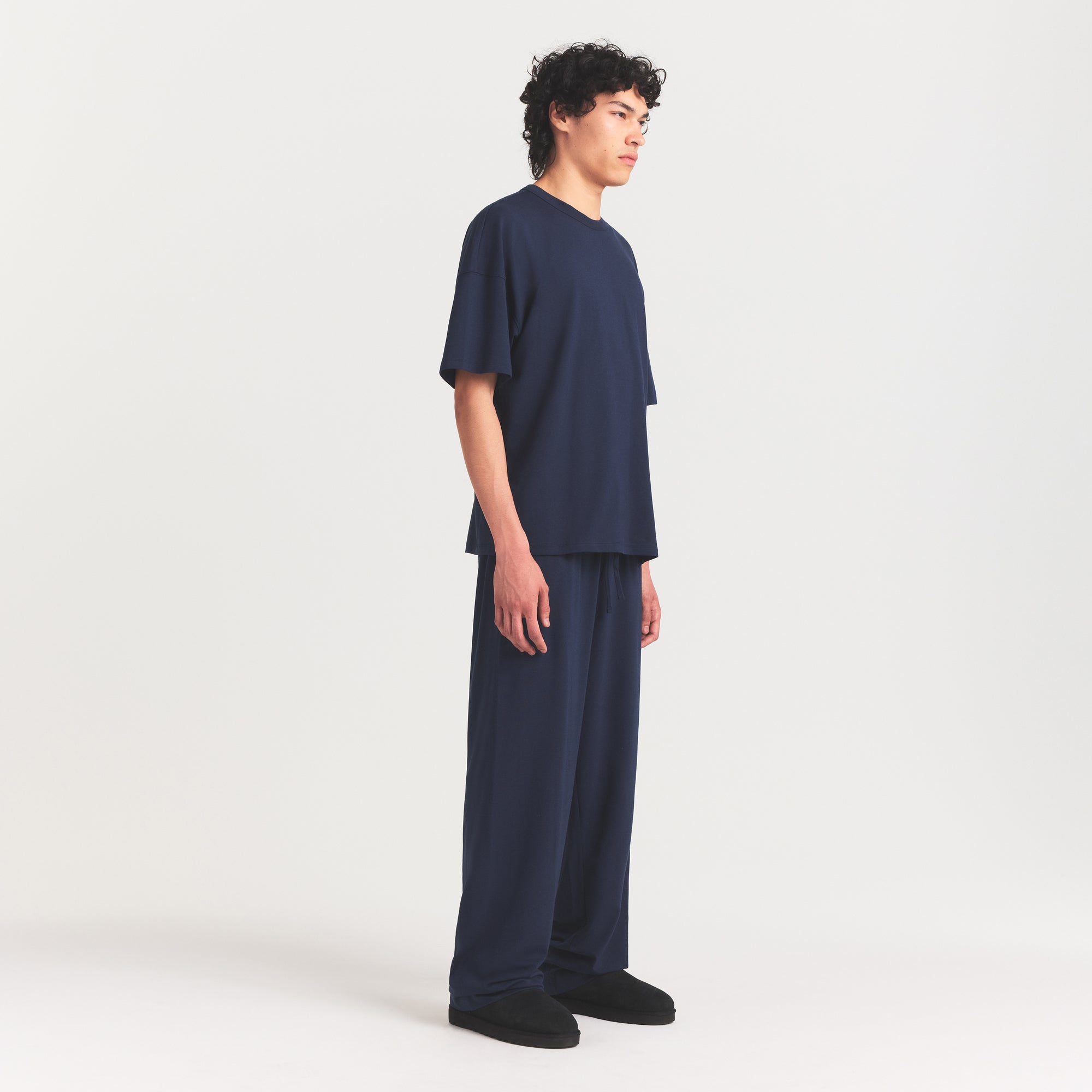JERSEY LOUNGE MENS RELAXED STRAIGHT LEG PANT | NAVY
