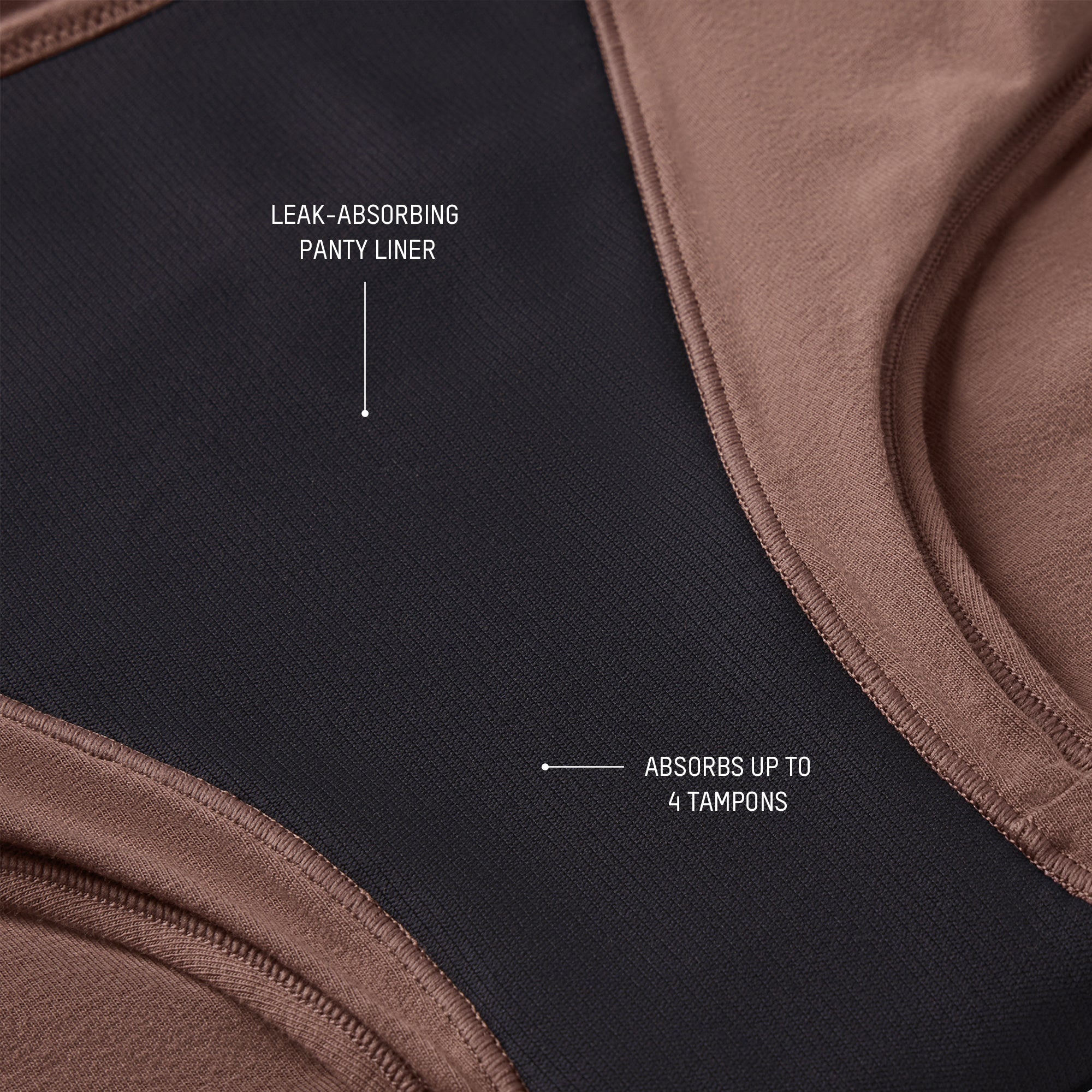 PERIOD PANTIES BOY SHORT | ESPRESSO